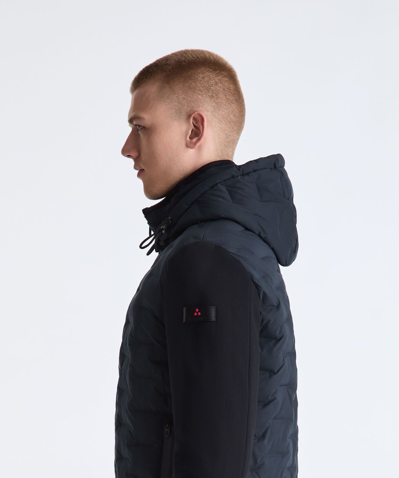 Double-Fabric Jacket with Geometric Quilting  Peuterey - large