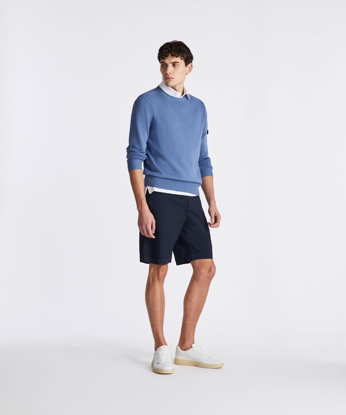 Pull ras-du-cou en tricot de coton  Peuterey - large image number 0