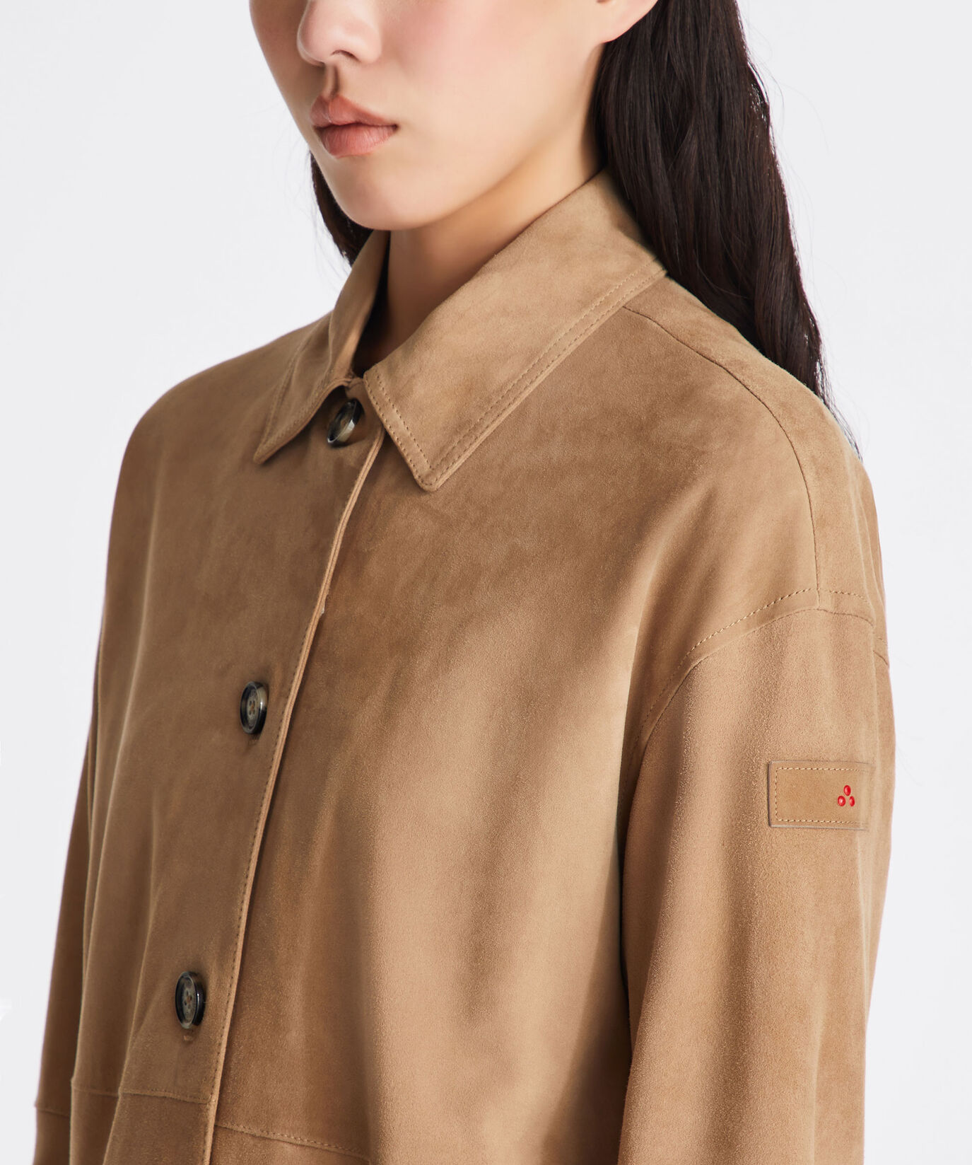 Oversize-Hemd aus Wildleder  Peuterey - large