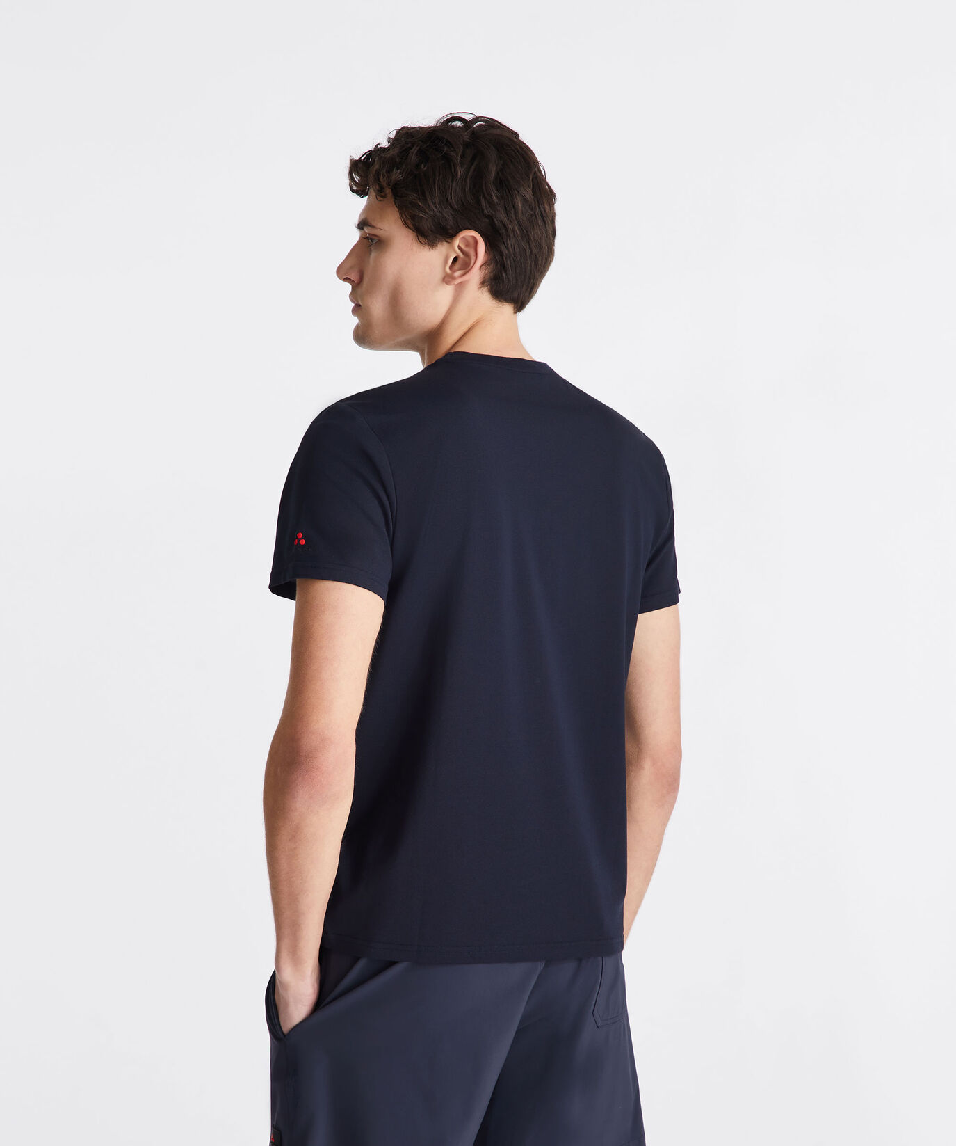 Stretch cotton and silk pique t-shirt  Peuterey - large image number 3
