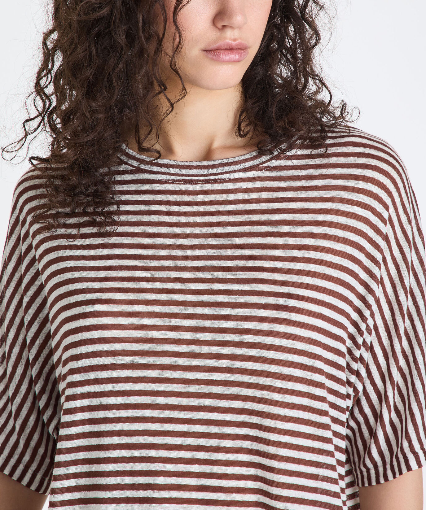 Gestreiftes T-Shirt aus einer Leinenmischung  Peuterey - large