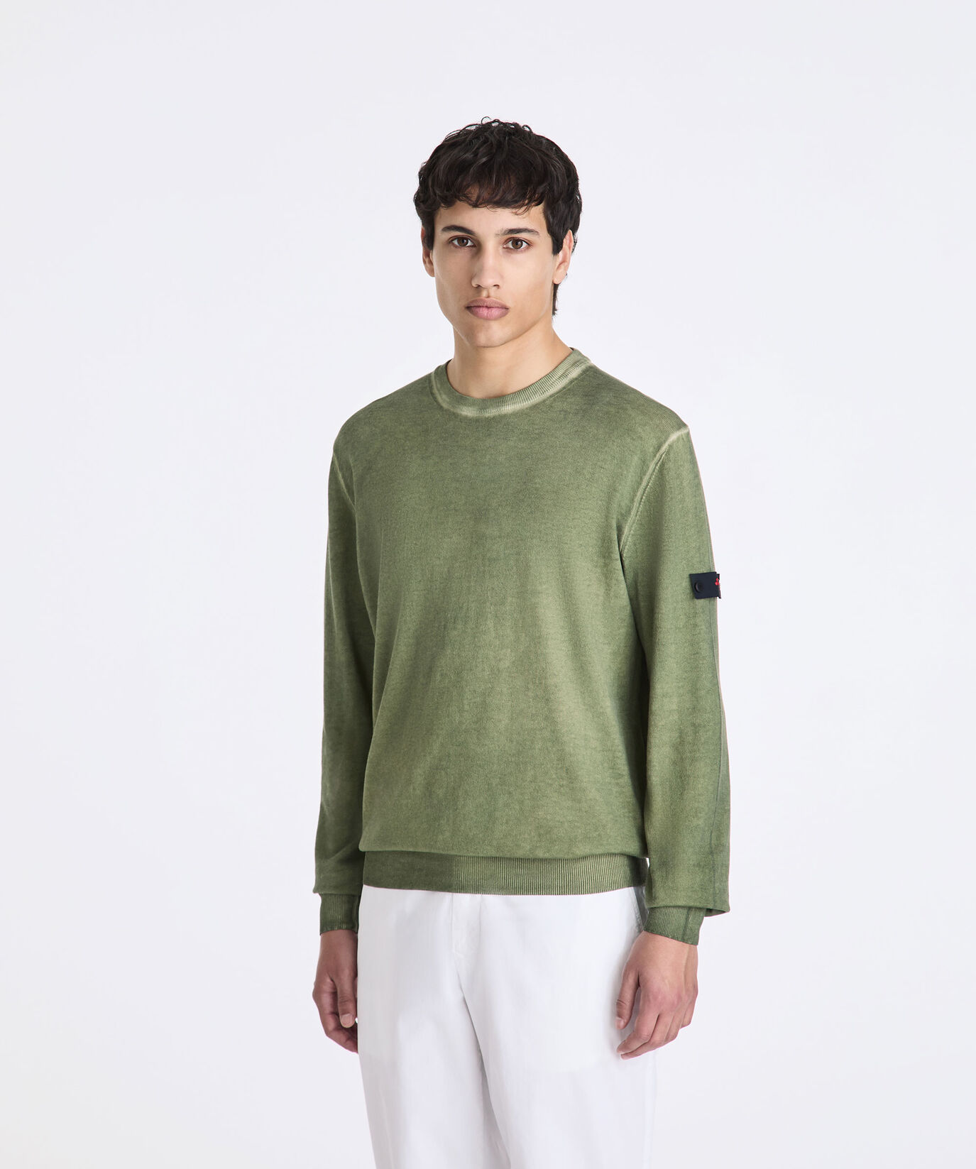 Garment-dyed cotton knit sweater  Peuterey - large image number 1