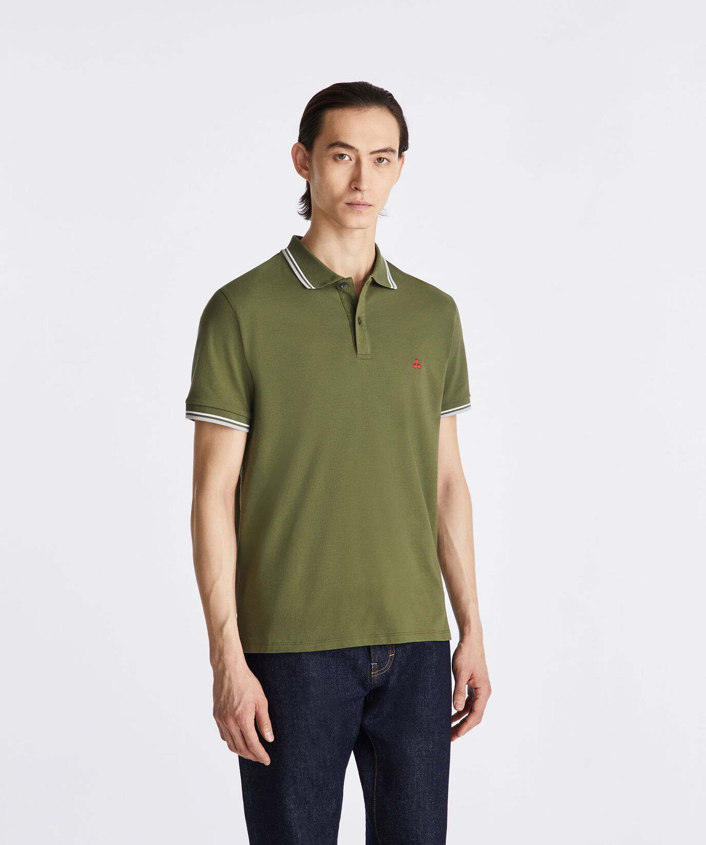 Stretch cotton pique polo shirt  Peuterey - large image number 1