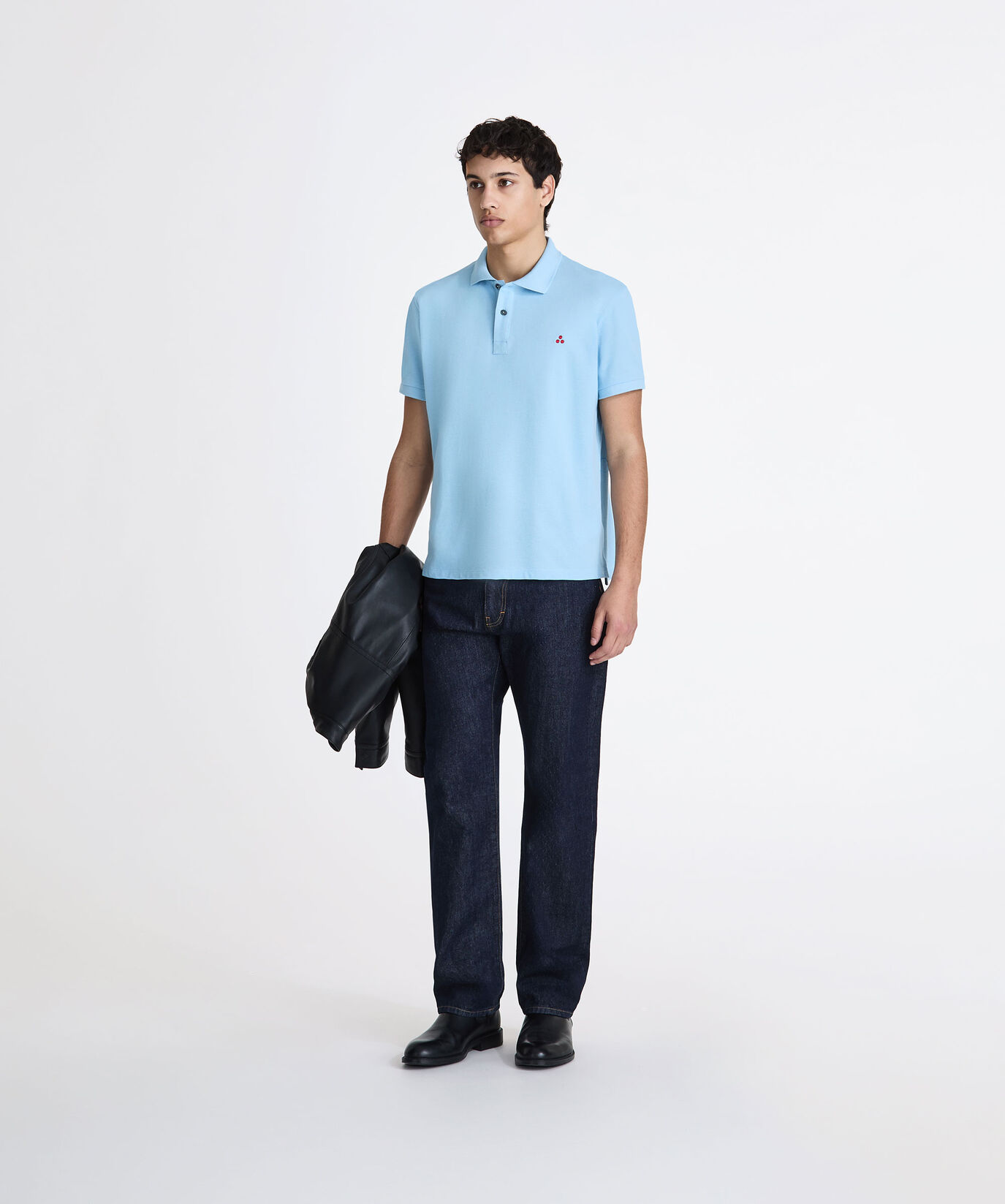Cotton pique polo shirt with embroidered logo  Peuterey - large image number 0