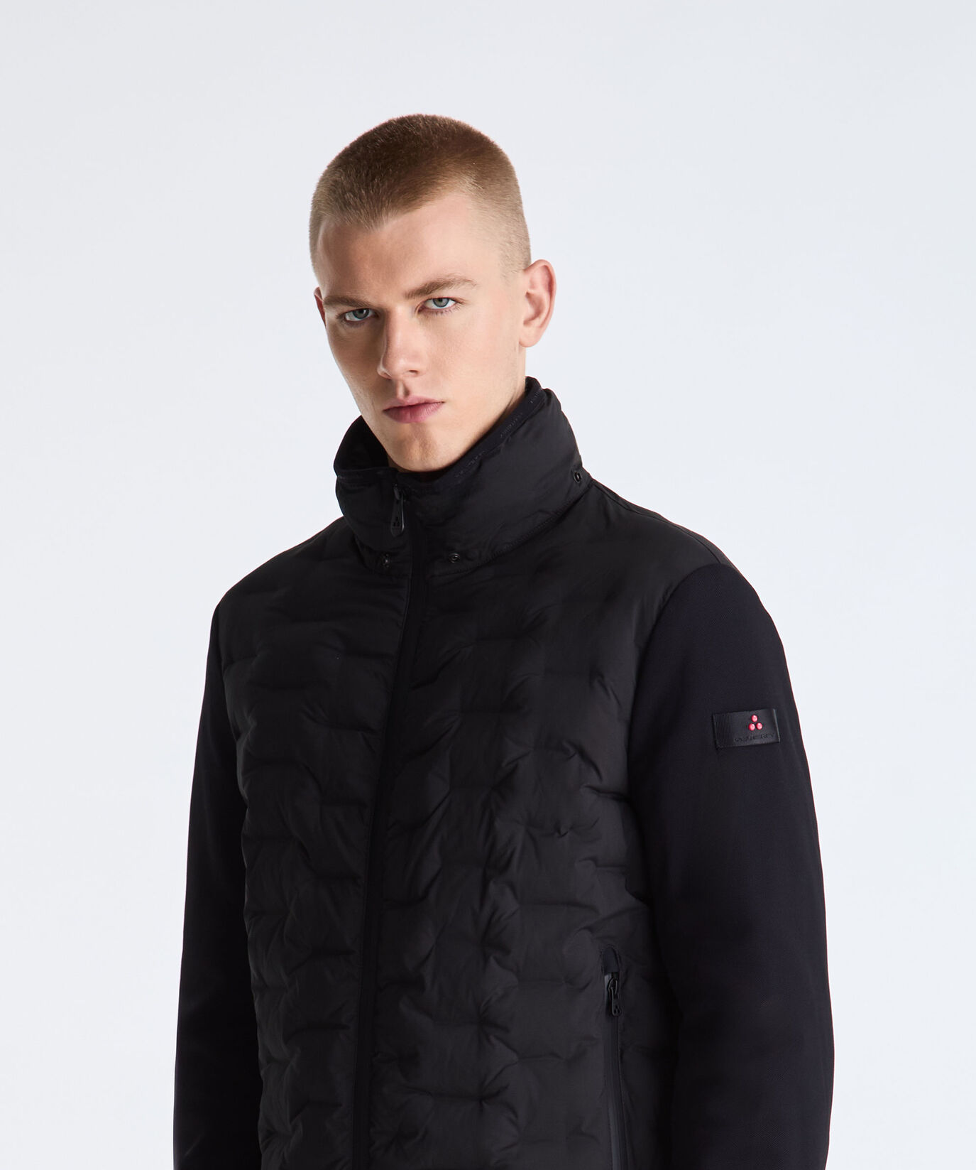 Double-Fabric Jacket with Geometric Quilting  Peuterey - large
