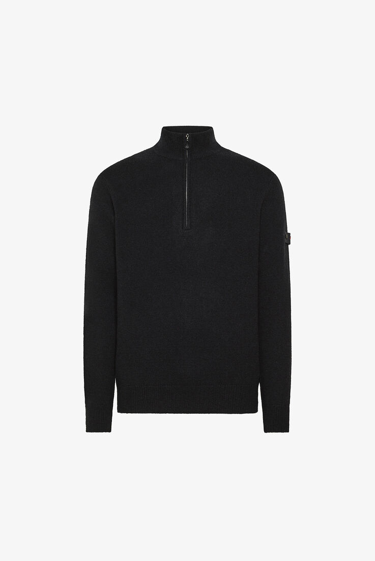 Pullover aus Yakwolle mit halbem Rei&szlig;verschluss  Peuterey - still-fondo-neutro