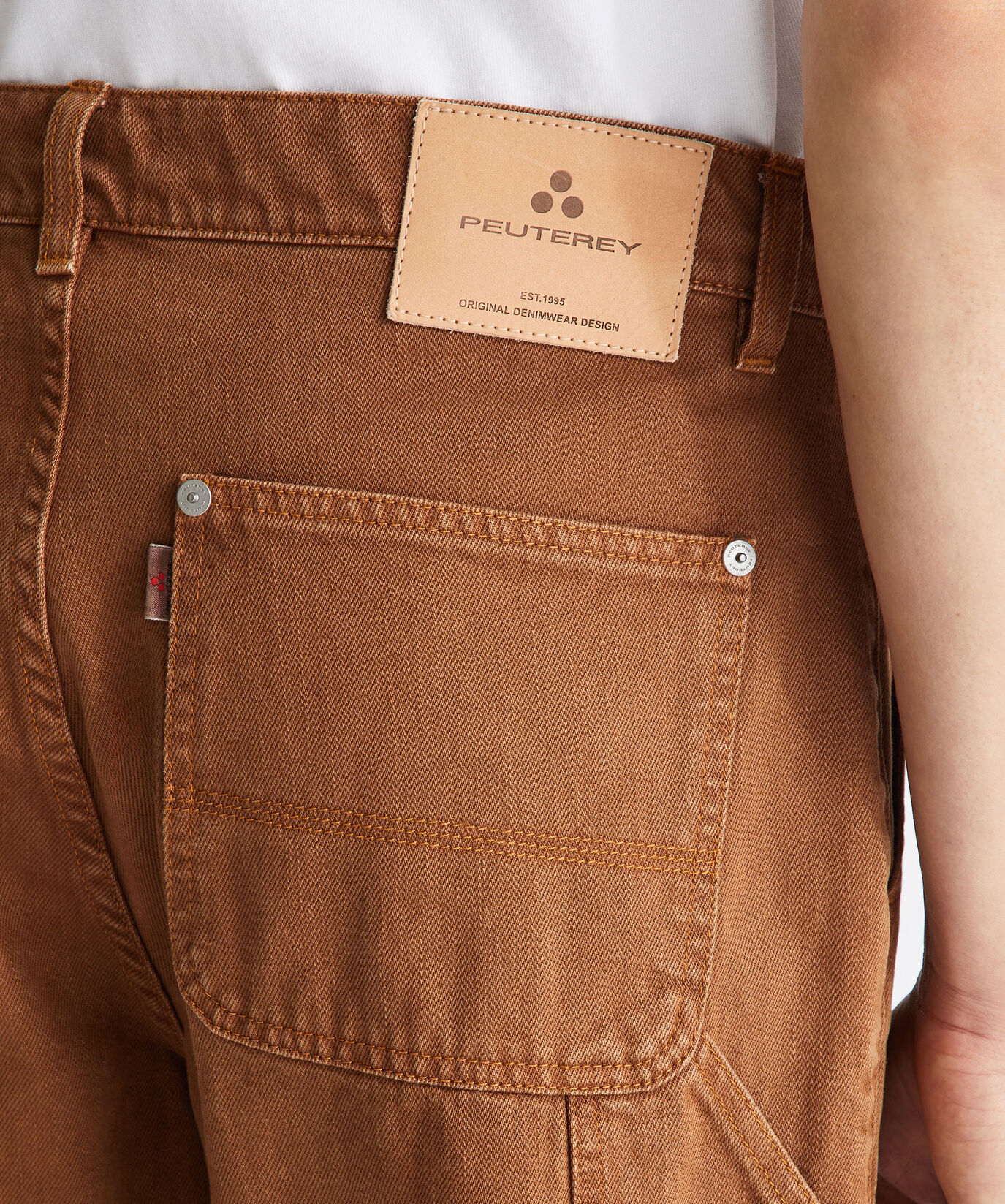 Used-effect cotton trousers  Peuterey - large