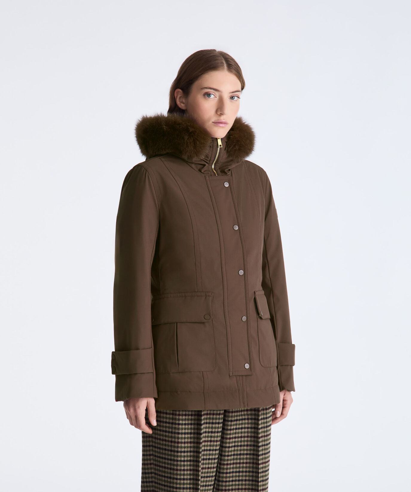 Short Jacket with Fox Fur  Peuterey - large image number 1