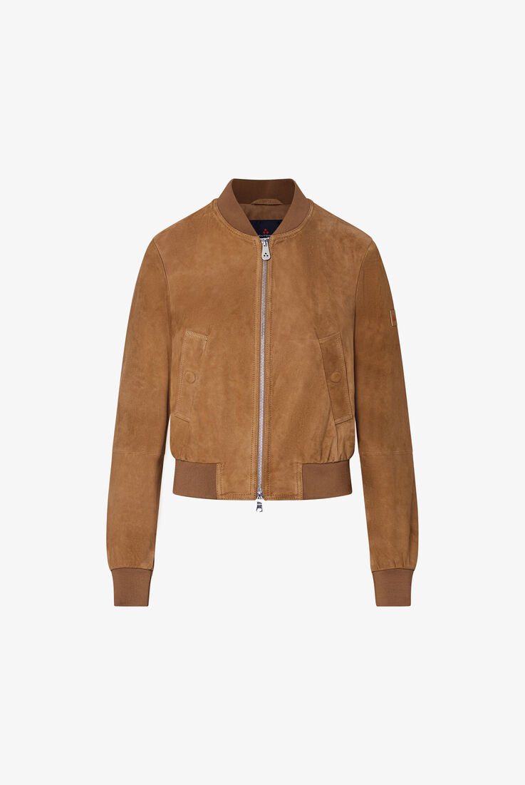 Kurze Bomberjacke aus Wildleder  Peuterey - still-fondo-neutro