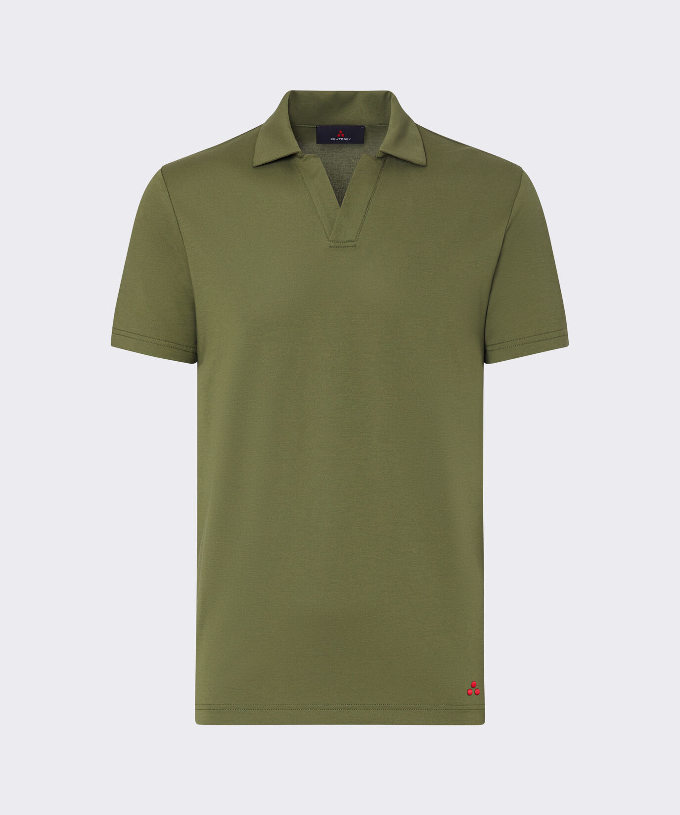 Polo en tricot de coton, au point piqu&eacute;  Peuterey - large