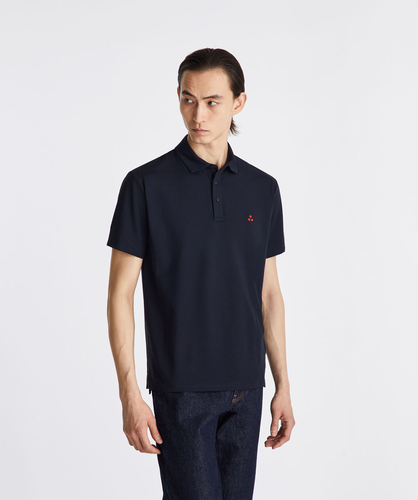 Stretch cotton pique polo shirt  Peuterey - large image number 1