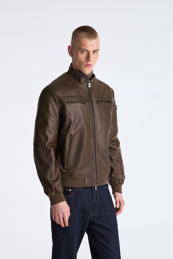 Nappa Leather Biker Jacket  Peuterey - medium