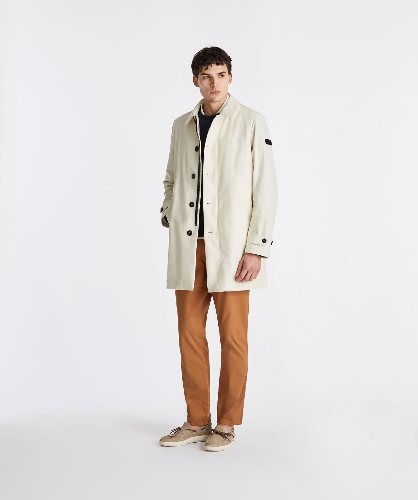 Matt poplin technical trench coat  Peuterey - large image number 0