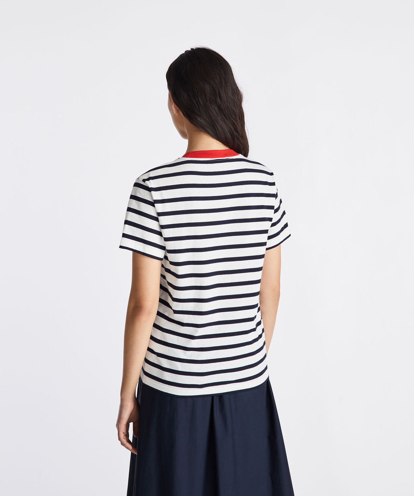 Striped T-shirt with contrasting colour collar  Peuterey - large