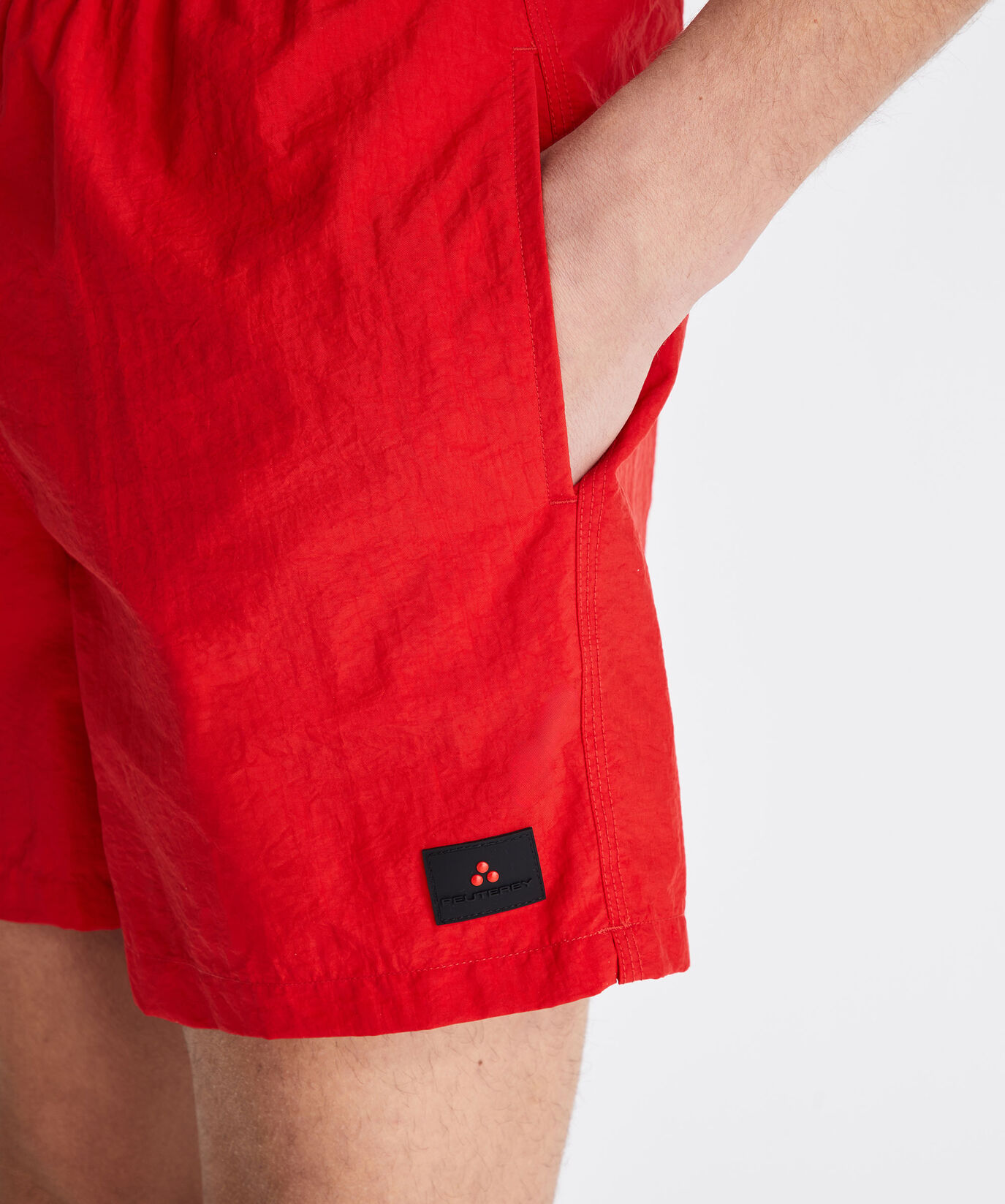 Wrinkled-effect swim trunks  Peuterey - large