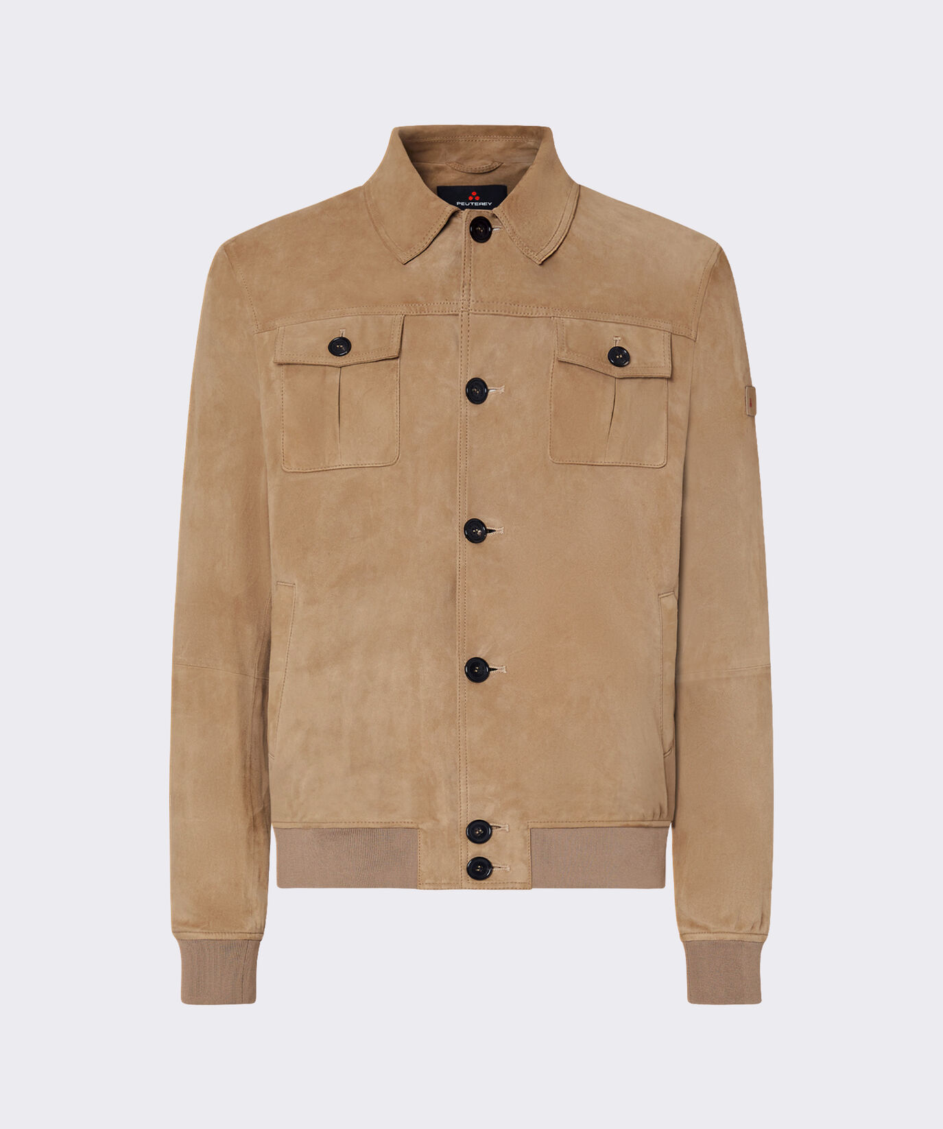 Suede jacket with horn effect buttons  Peuterey - large