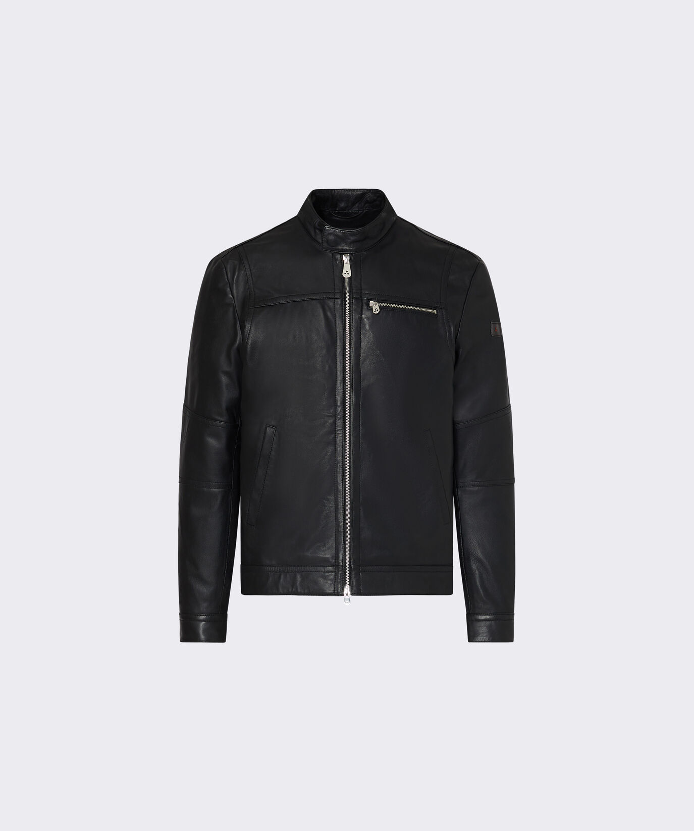 Leather biker jacket with chest pockets  Peuterey - large