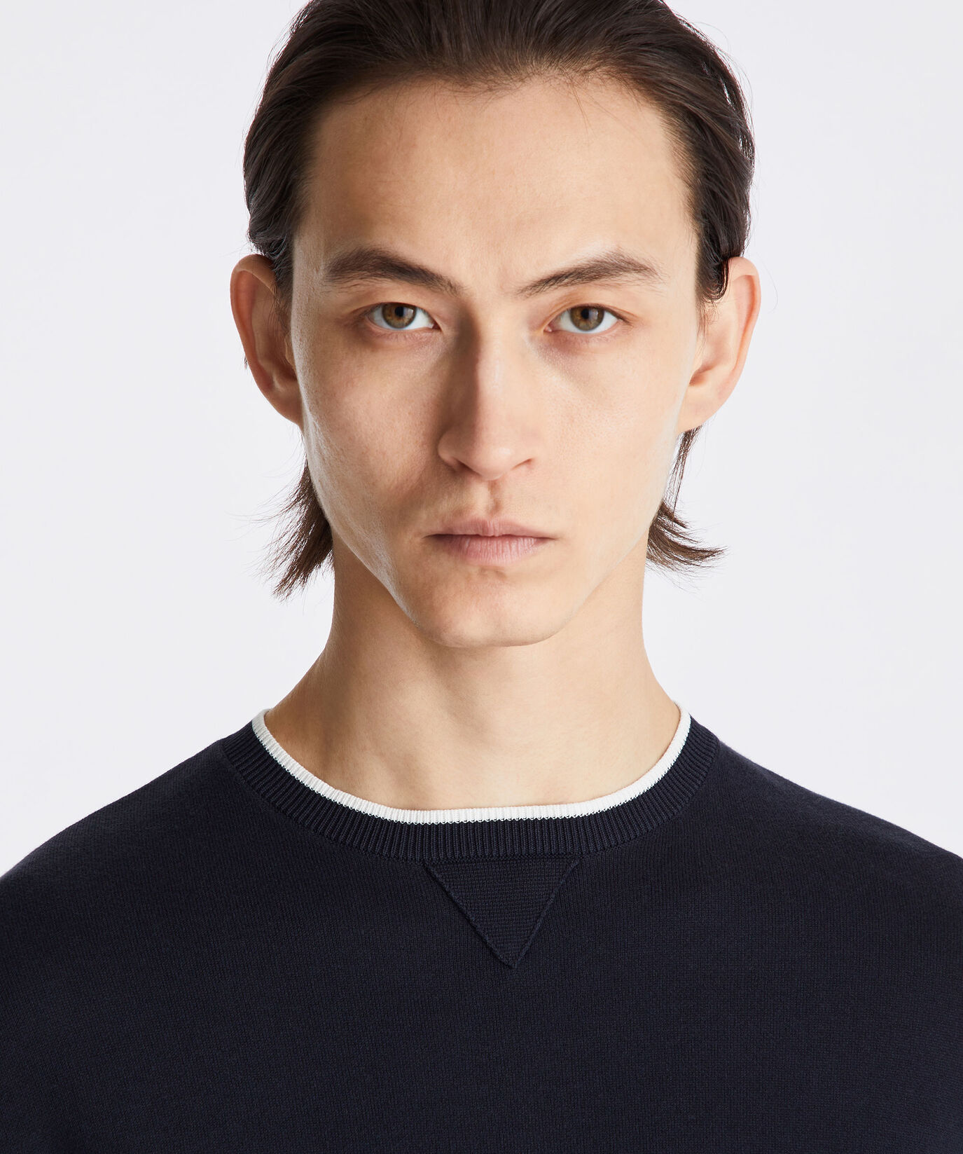 Pull en coton et nylon m&eacute;lang&eacute;s effet sweat-shirt  Peuterey - large