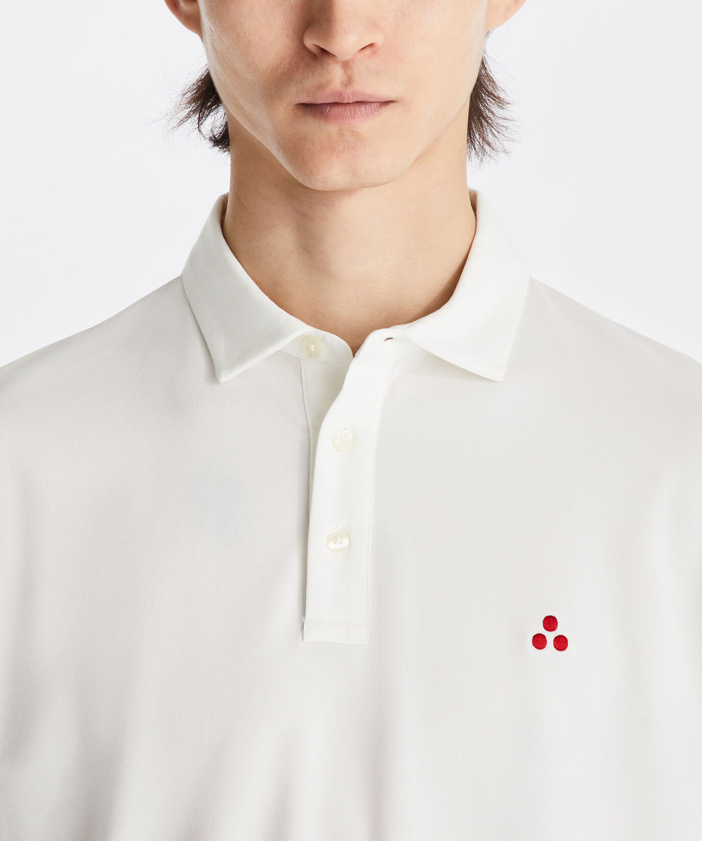 Stretch cotton pique polo shirt  Peuterey - large image number 2