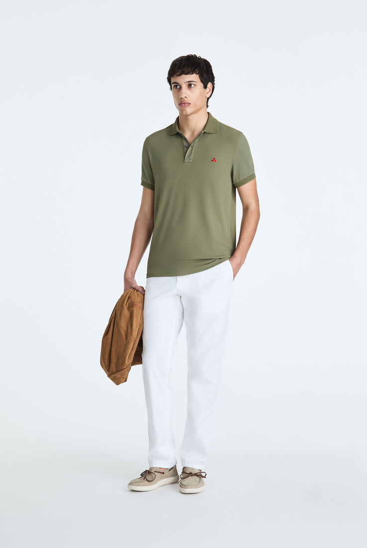 Polo en piqu&eacute; stretch de nylon  Peuterey - medium