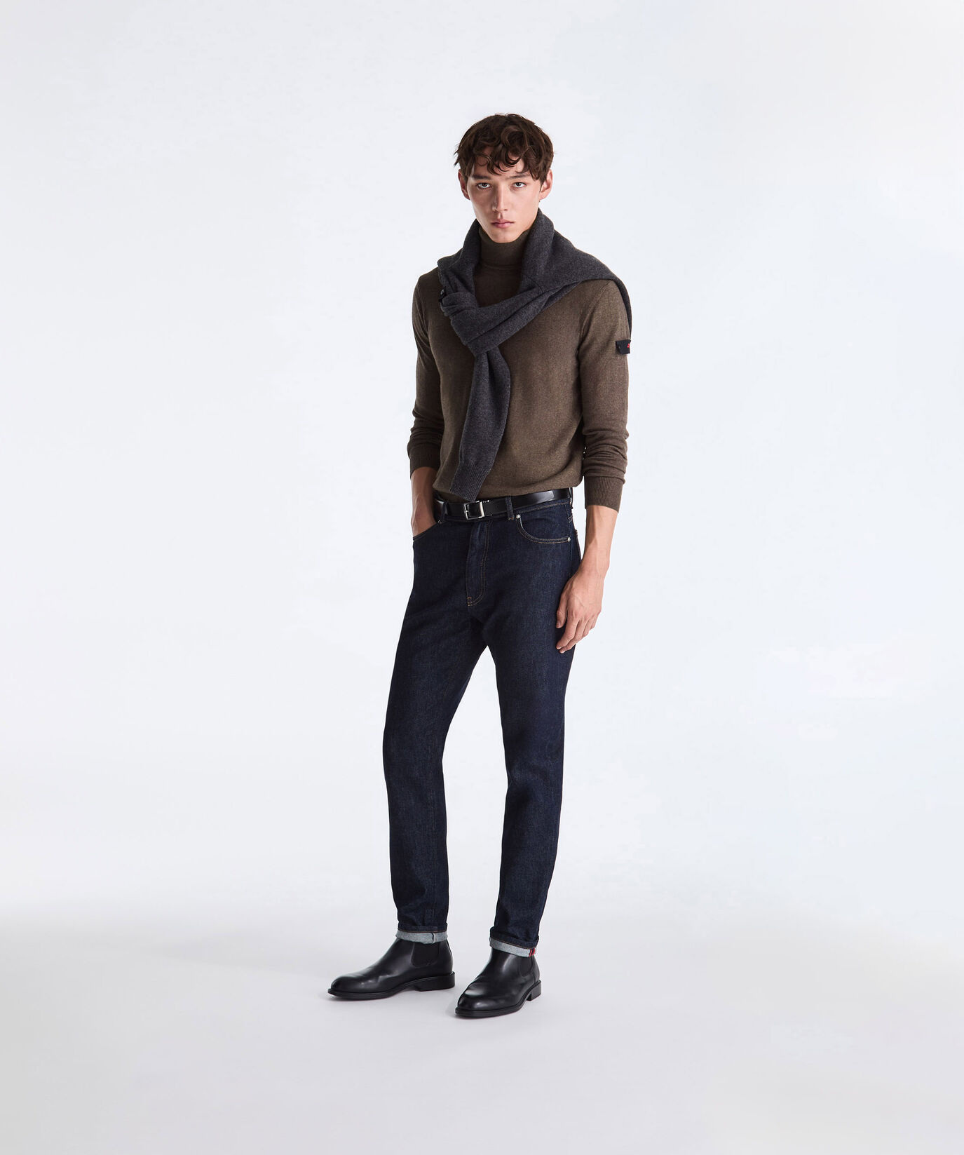 Wool and Cotton Blend Turtle-Neck Sweater  Peuterey - large image number 0
