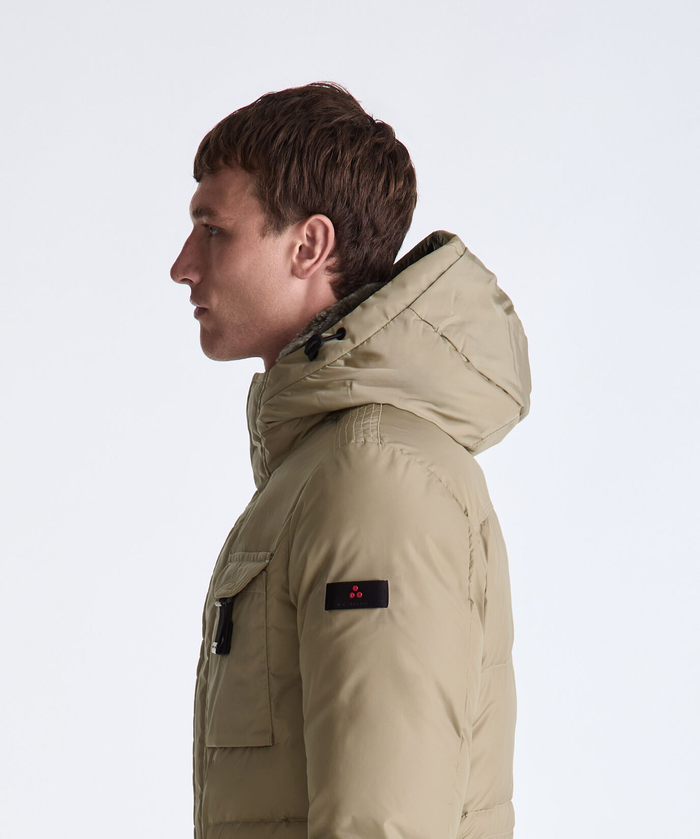 Taffeta Field Jacket with Fur Hood  Peuterey - large