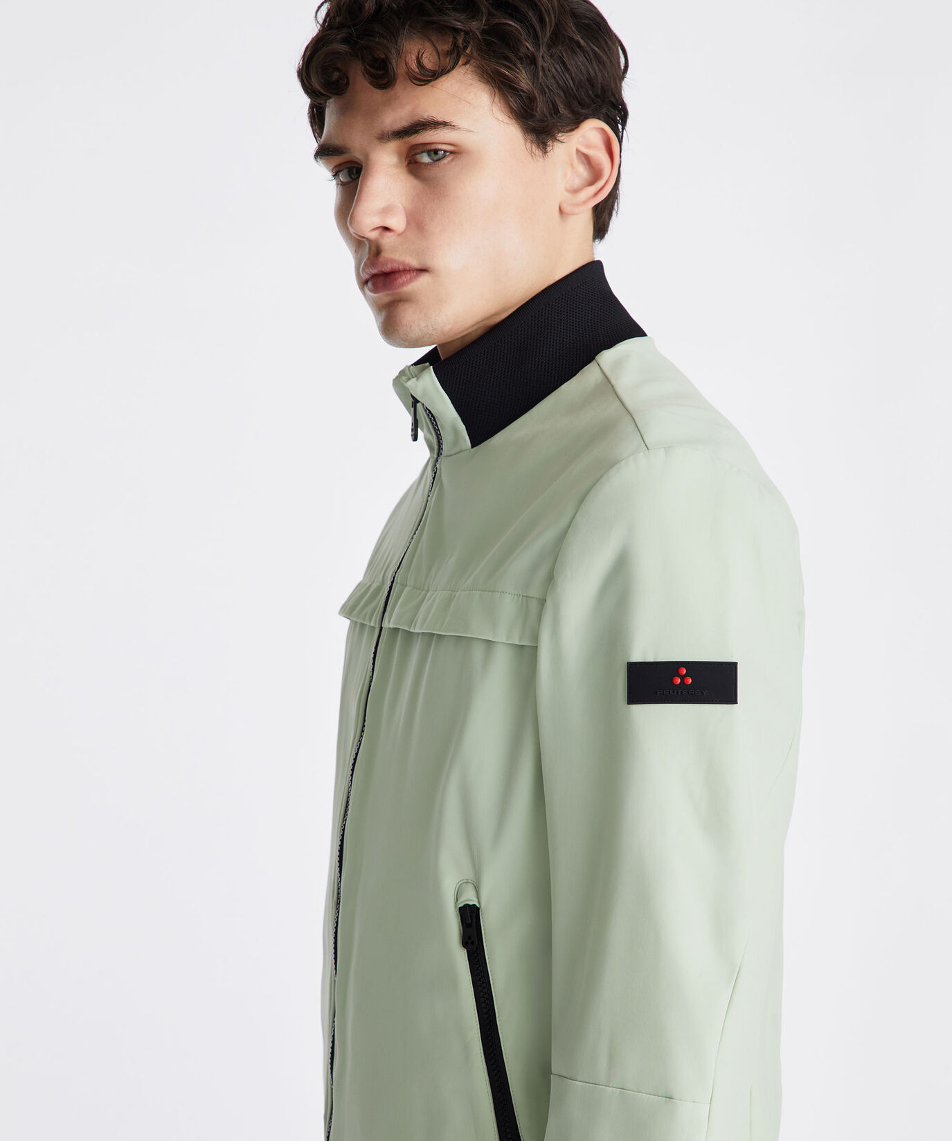 Stretch bomber jacket with contrasting details  Peuterey - large