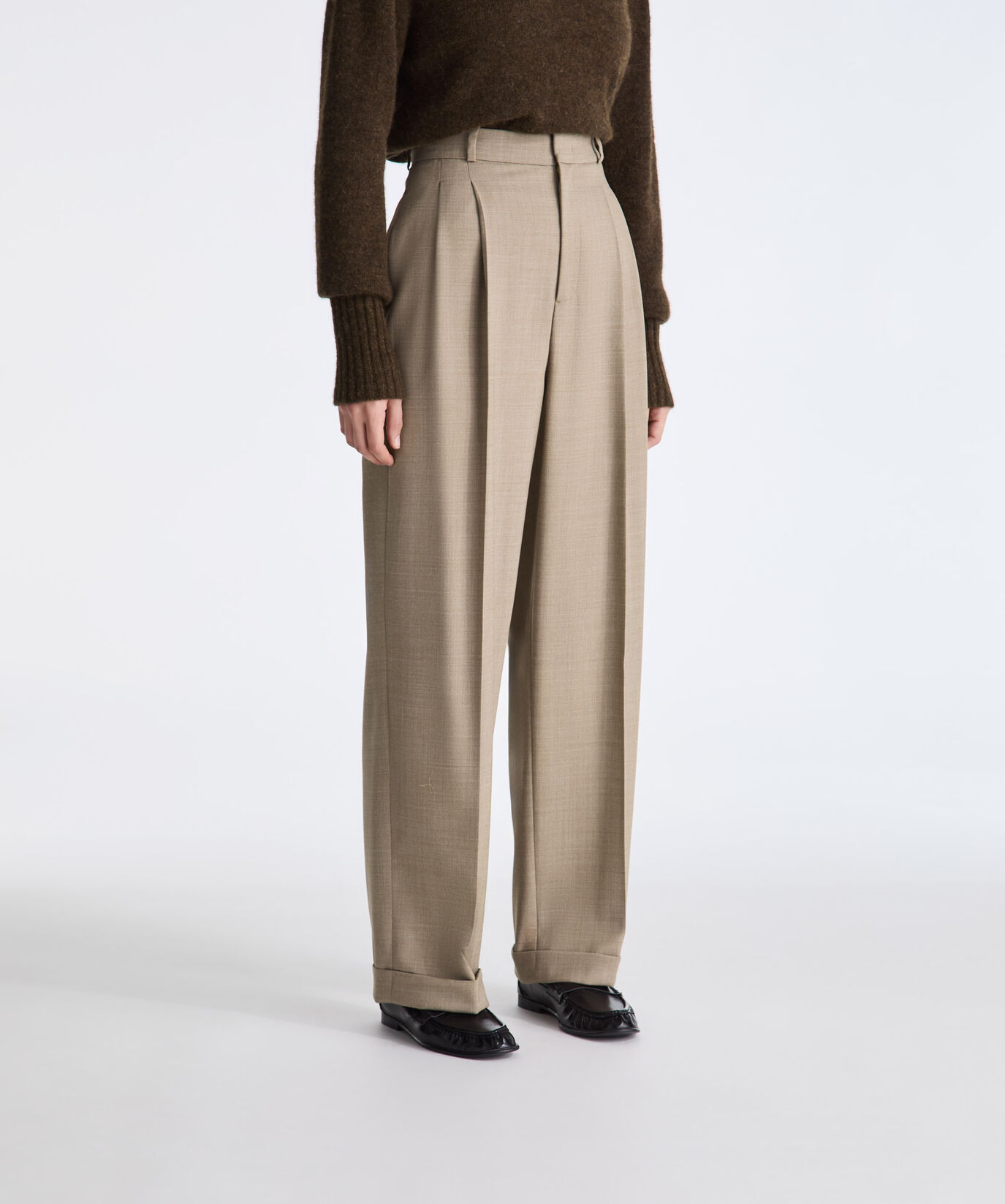 Worst Wool Blend Tailored Trousers  Peuterey - large image number 1