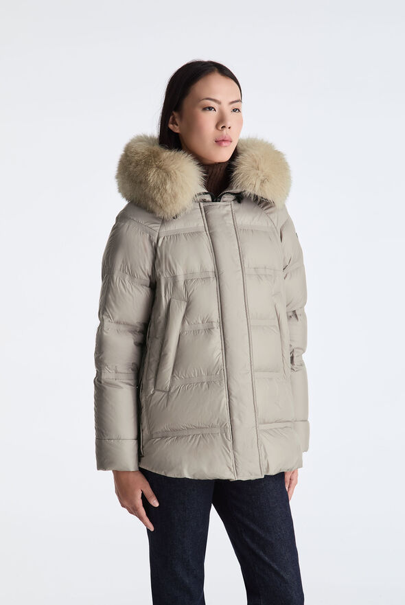Puffer Jacket with Fur Edging  Peuterey - medium