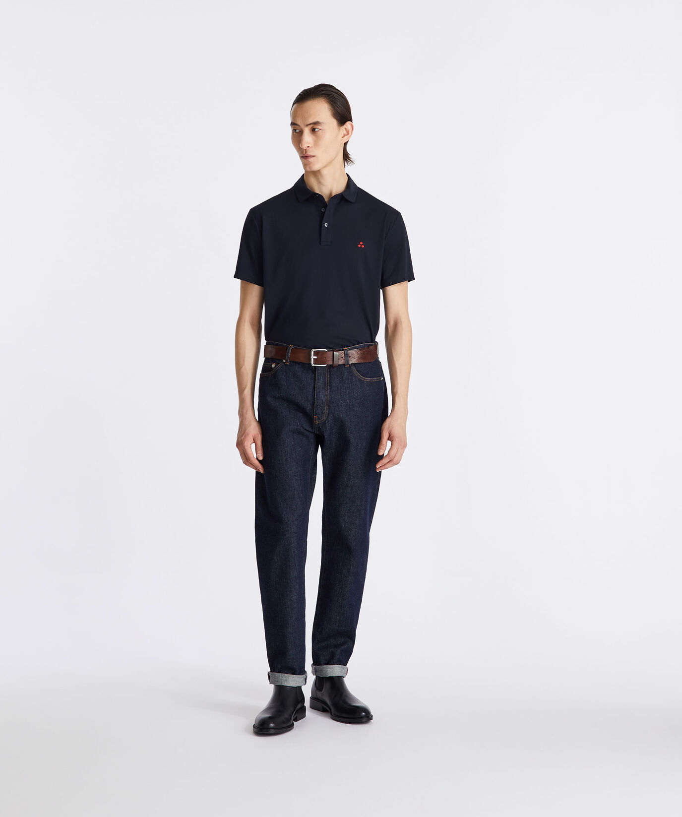 Stretch cotton pique polo shirt  Peuterey - large image number 0