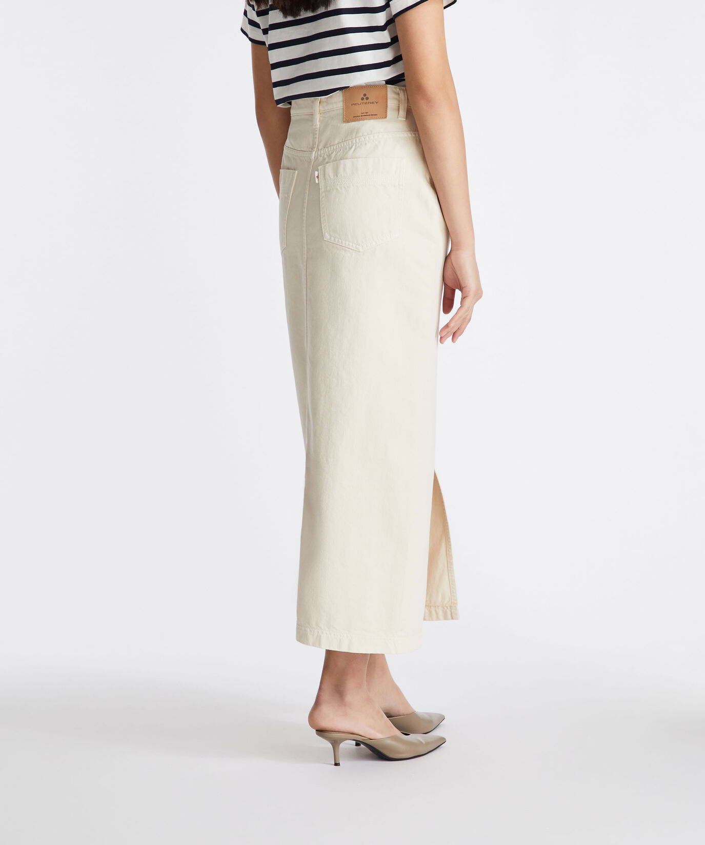 Jupe en coton fendue sur le devant  Peuterey - large