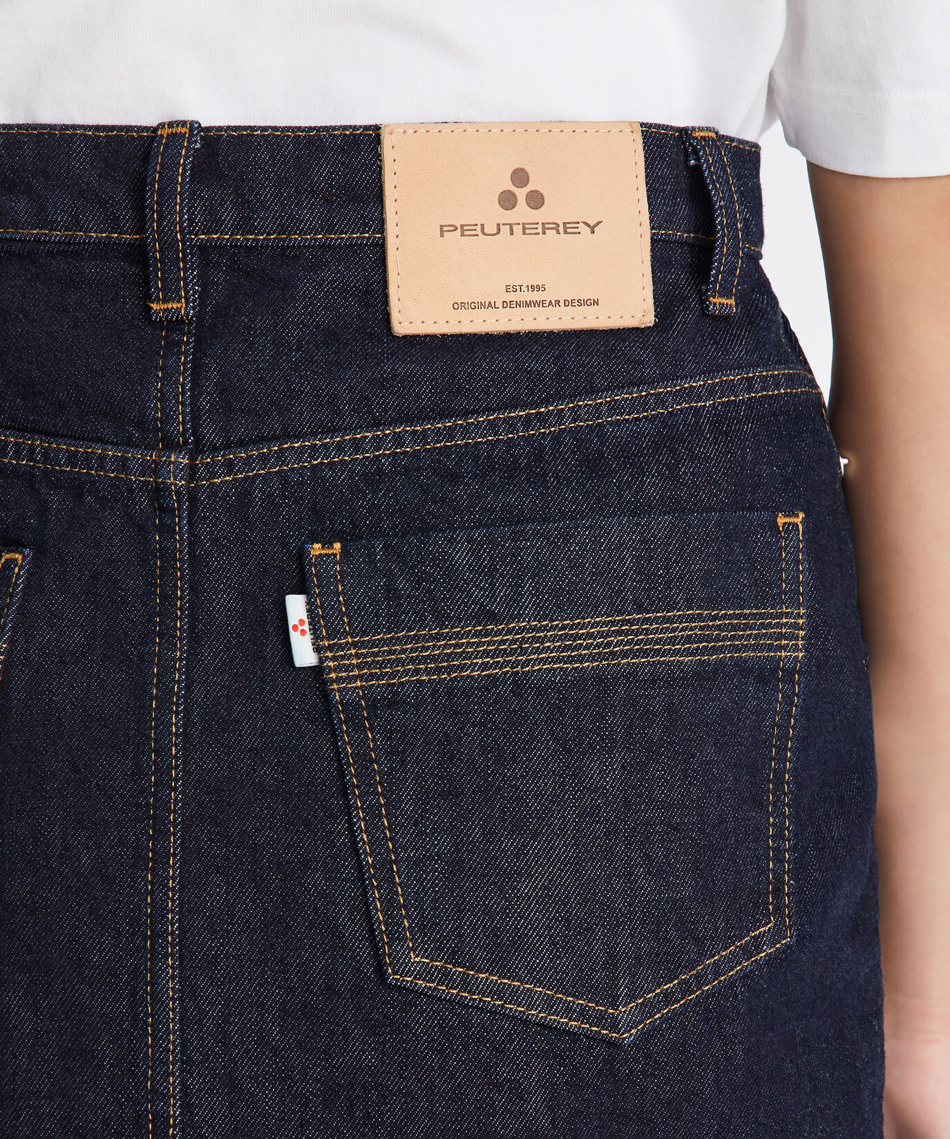 Jupe en denim fendue sur le devant  Peuterey - large