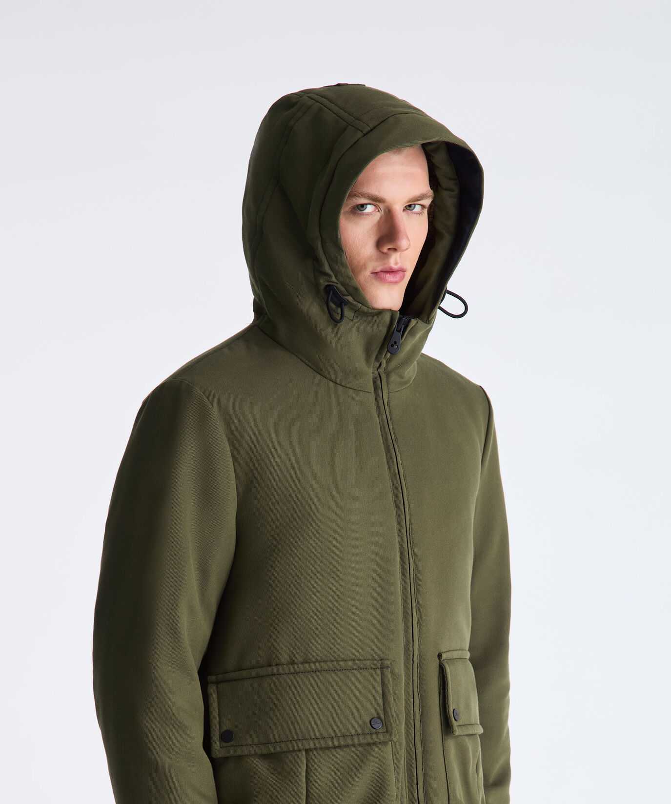 Jacke mit Kapuze aus Kunstfell  Peuterey - large