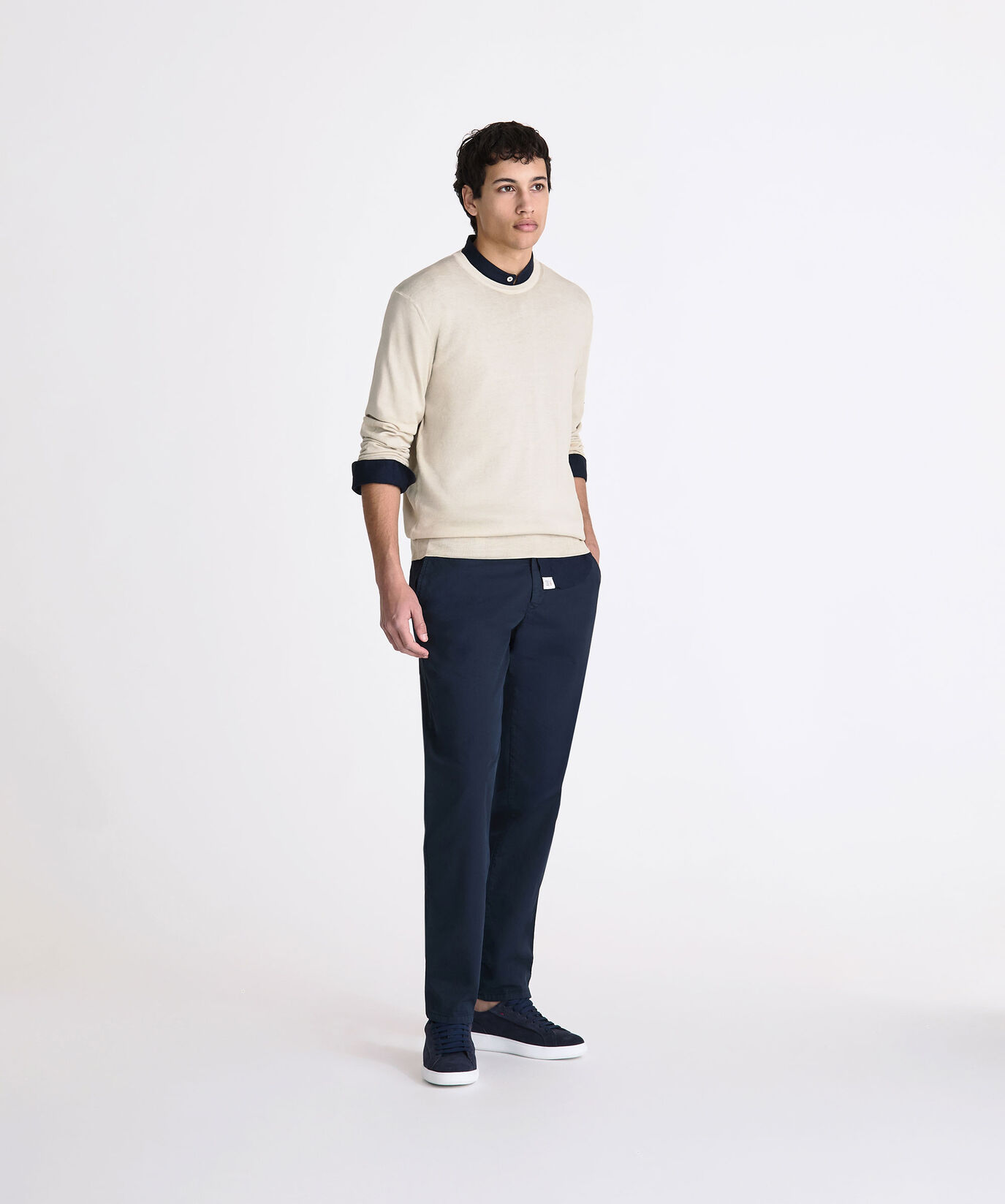 Garment-dyed cotton knit sweater  Peuterey - large image number 0