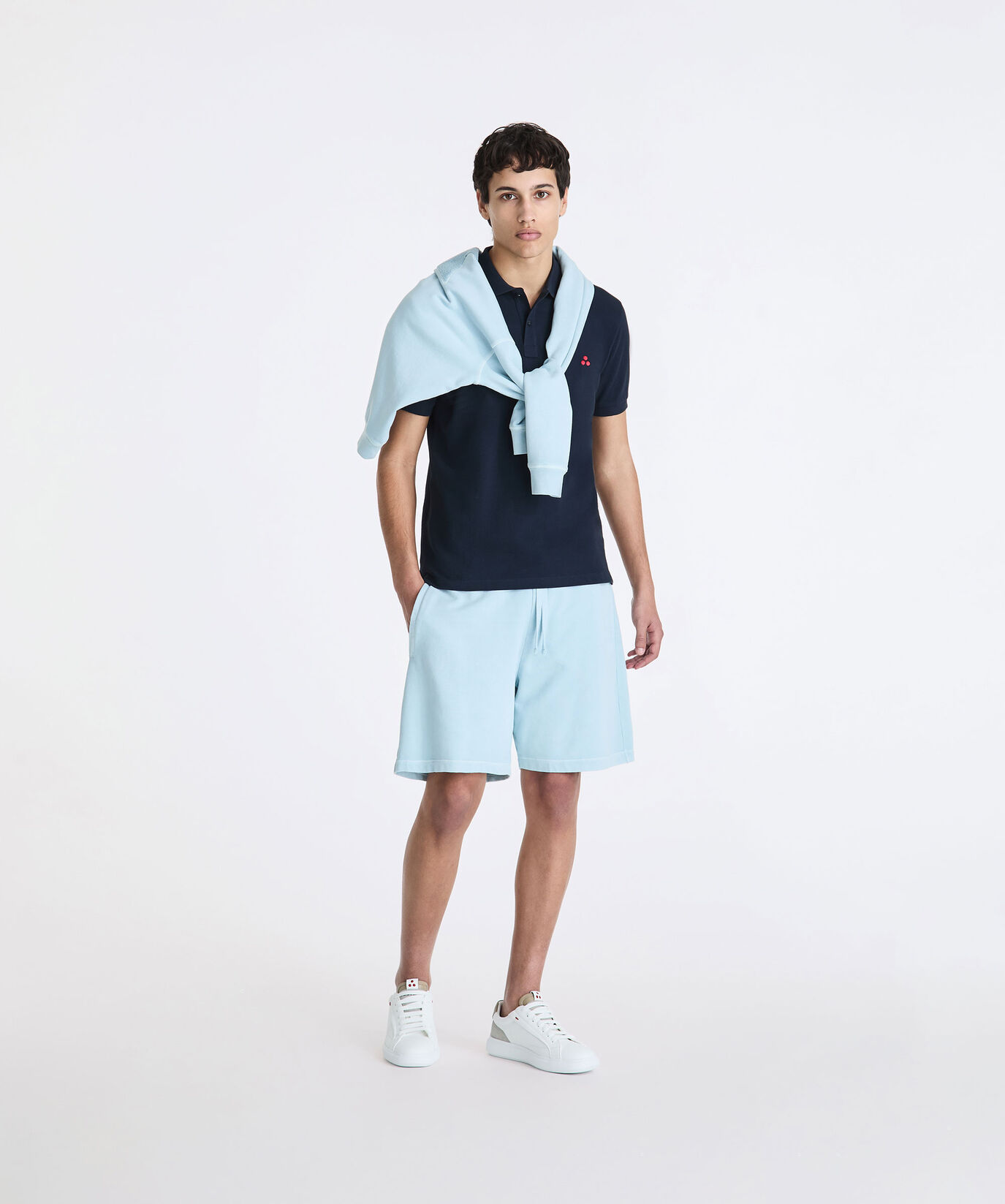 Cotton pique polo shirt with embroidered logo  Peuterey - large image number 0