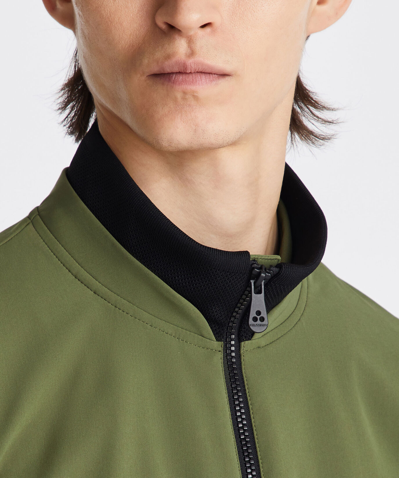 Blouson bomber avec d&eacute;tails noirs contrast&eacute;s  Peuterey - large