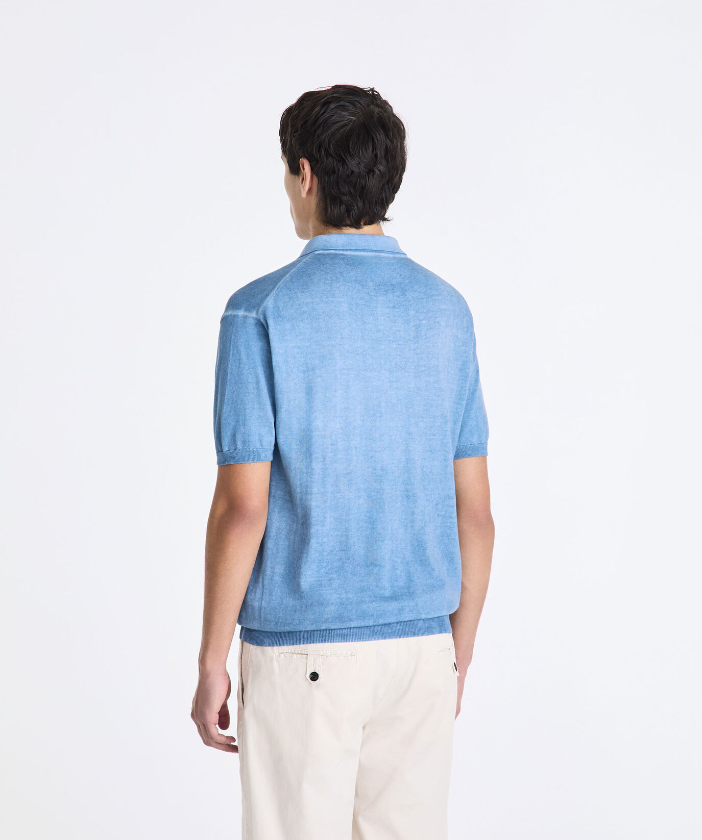 Cotton crepe knit polo shirt  Peuterey - large image number 3