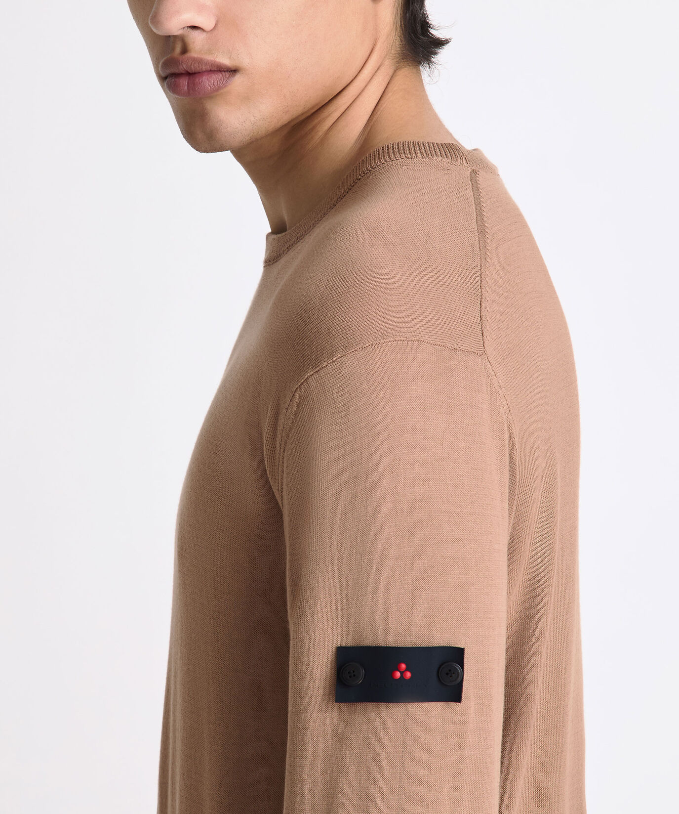 Maglia in tricot di cotone con dettagli a contrasto  Peuterey - large