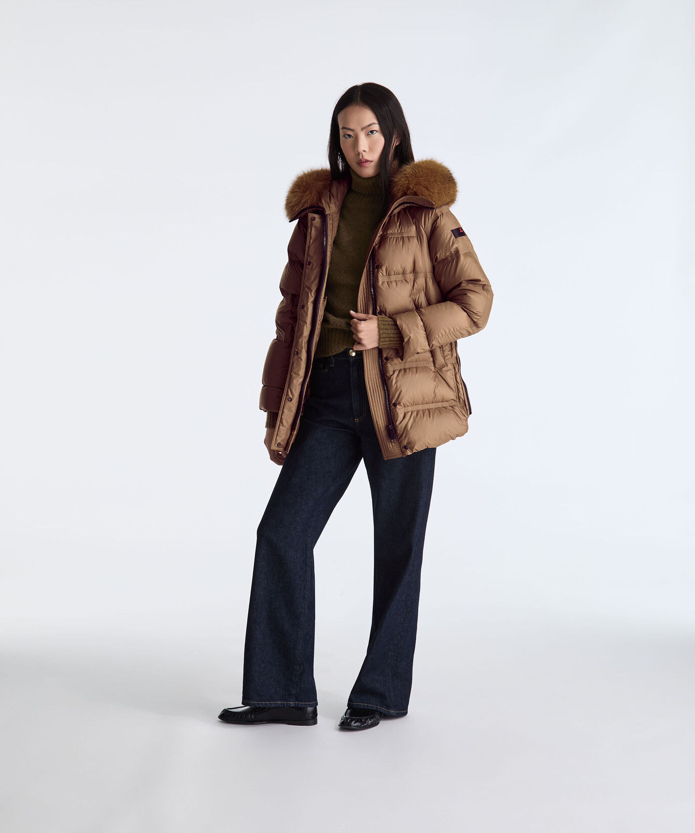 Puffer Jacket with Fur Edging  Peuterey - large image number 0