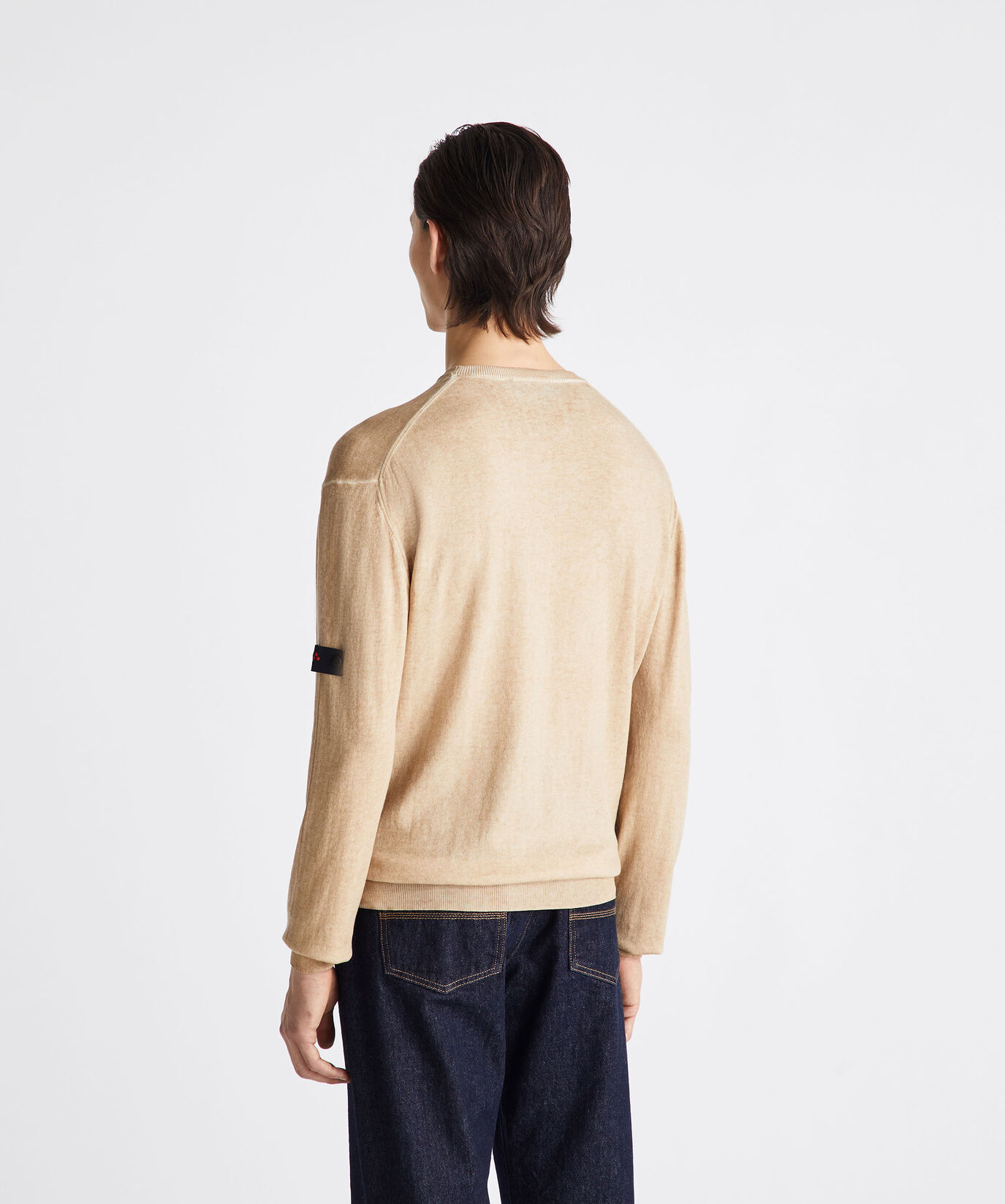Pullover aus st&uuml;ckgef&auml;rbtem Baumwolltrikot  Peuterey - large