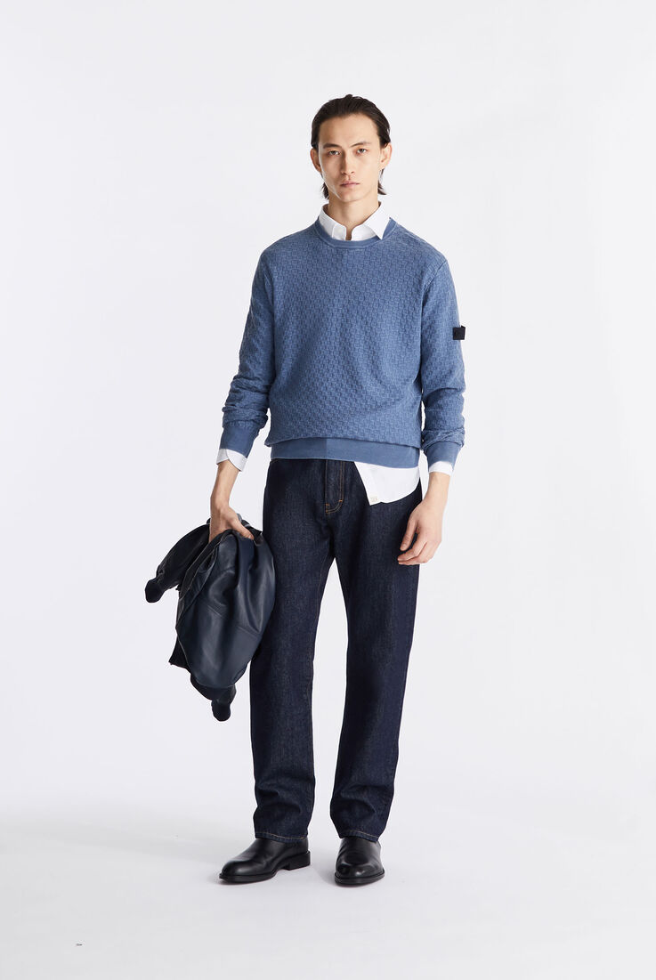 Pull avec construction g&eacute;om&eacute;trique  Peuterey - medium