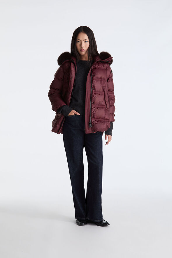 Puffer Jacket with Fur Edging  Peuterey - medium