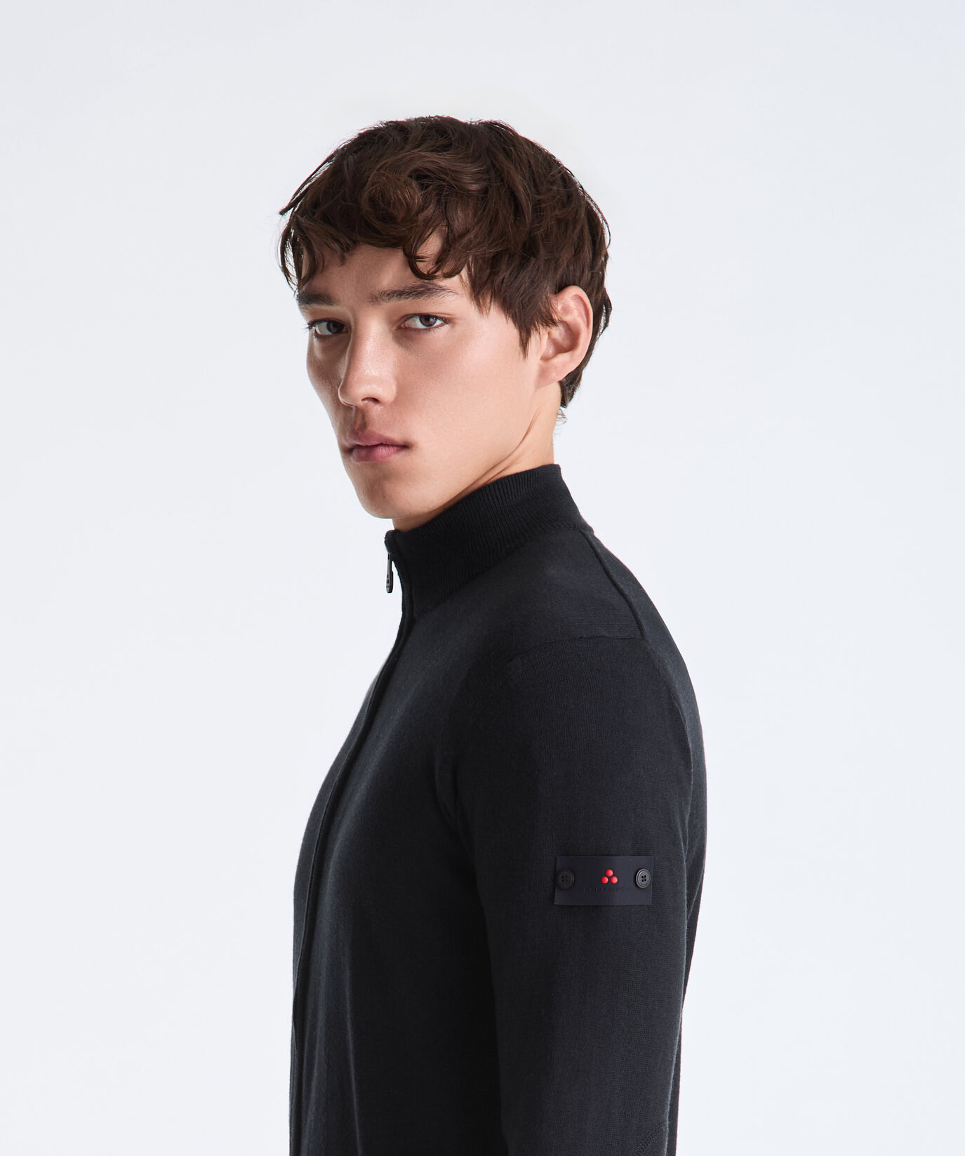 Wool and Cotton Blend Sweater with Central Zip  Peuterey - large image number 2