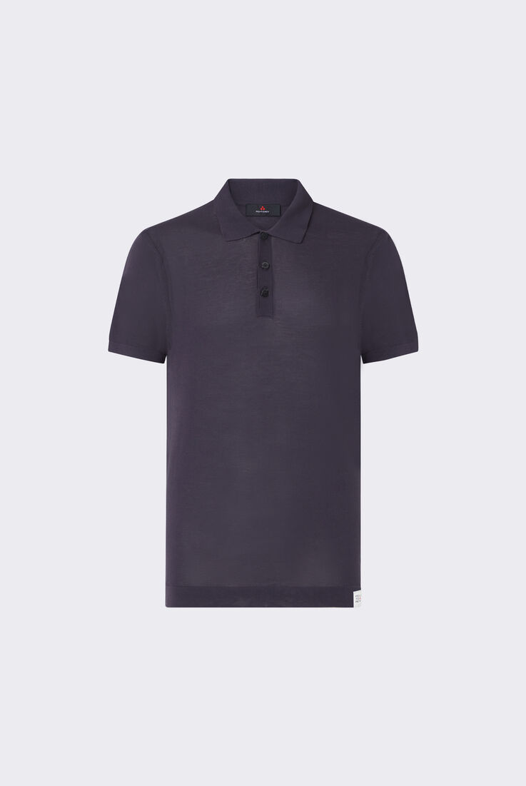 Garment dyed cotton knit classic polo shirt  Peuterey - medium