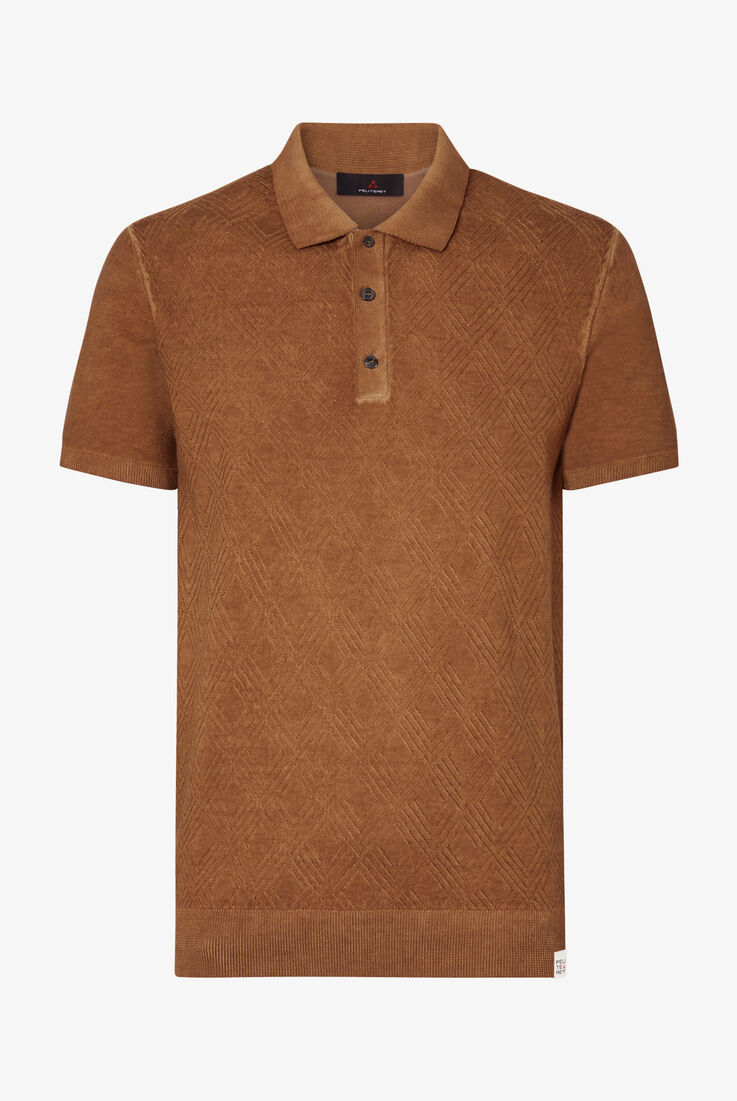 Garment-dyed cotton knit polo shirt  Peuterey - still-fondo-neutro
