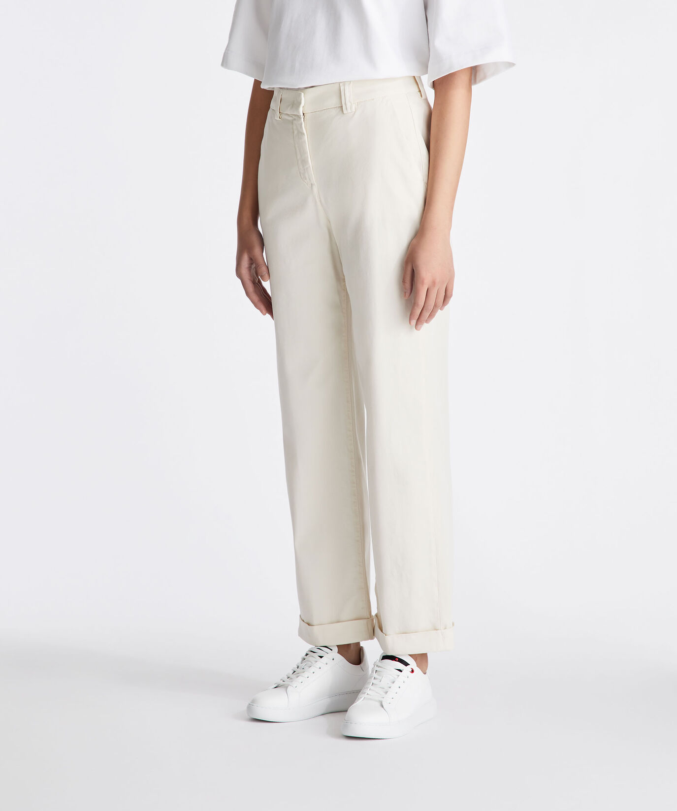 Stretch cotton gabardine trousers  Peuterey - large image number 1