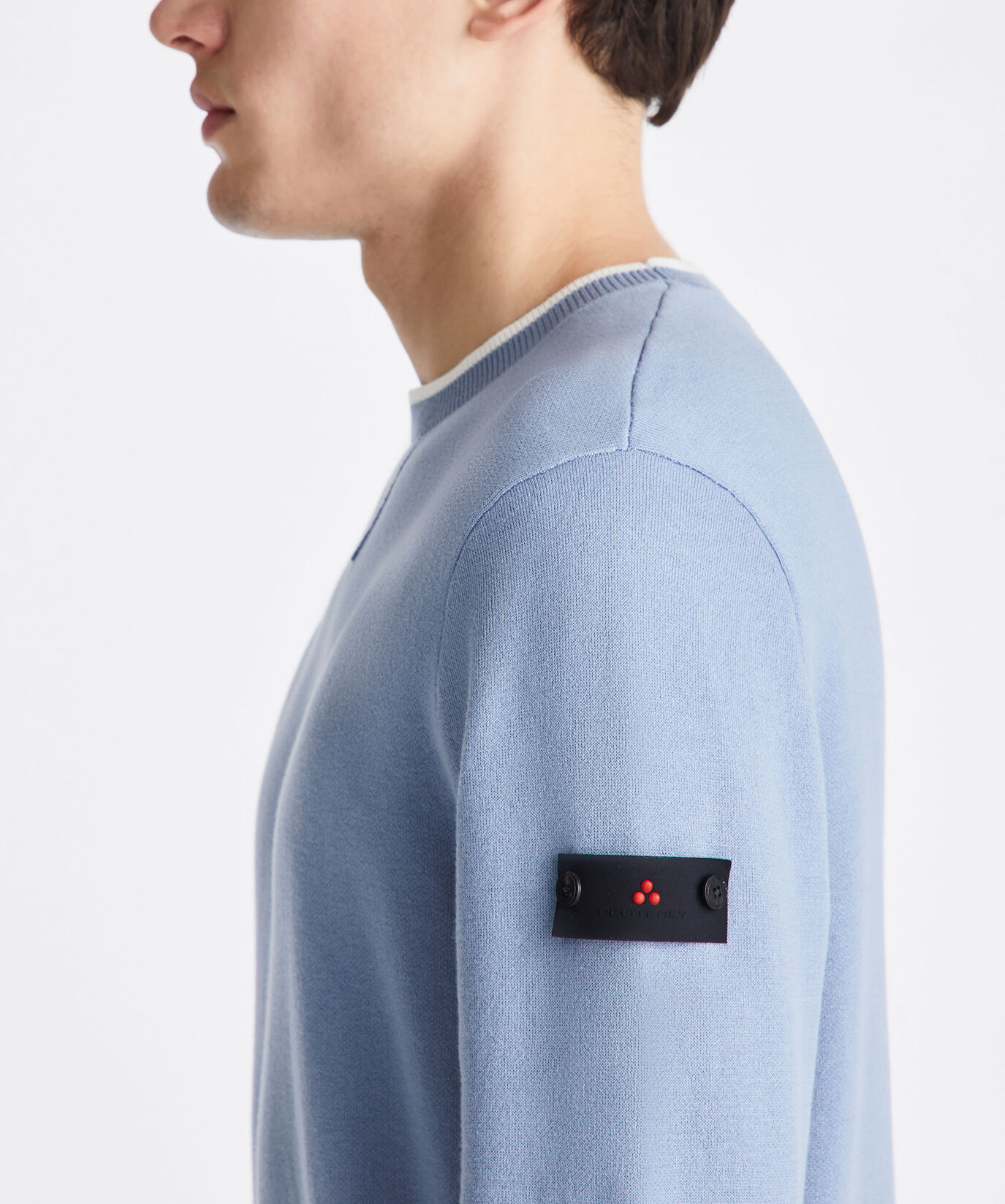 Cotton and nylon blend sweater with fleece effect  Peuterey - large