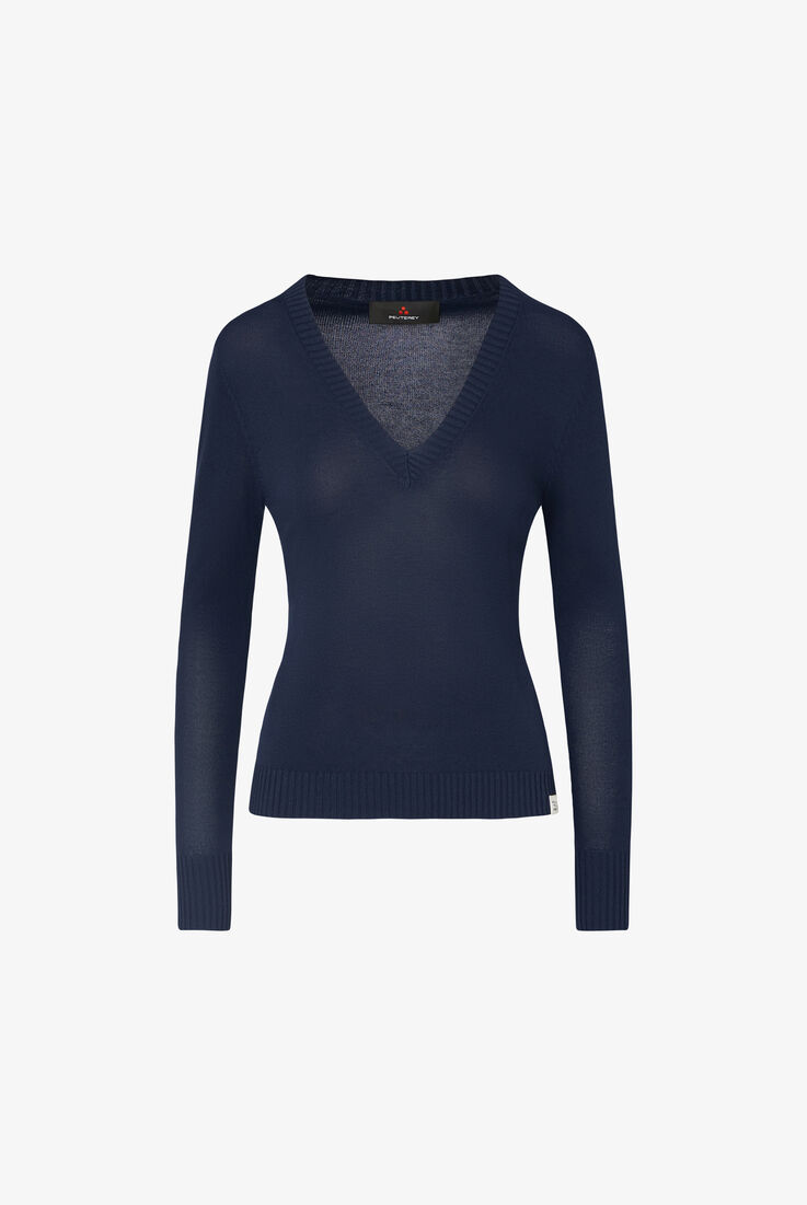 Viscose-blend knit V-neck sweater  Peuterey - still-fondo-neutro