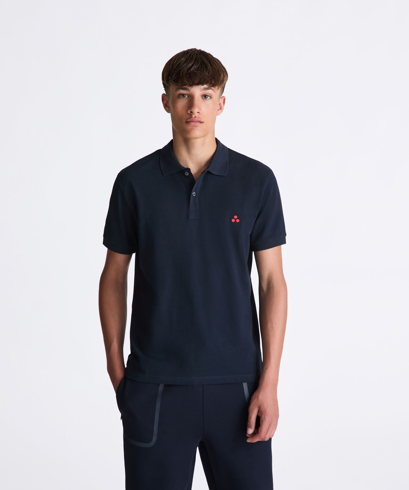 Cotton polo shirt with embroidered logo  Peuterey - large image number 1