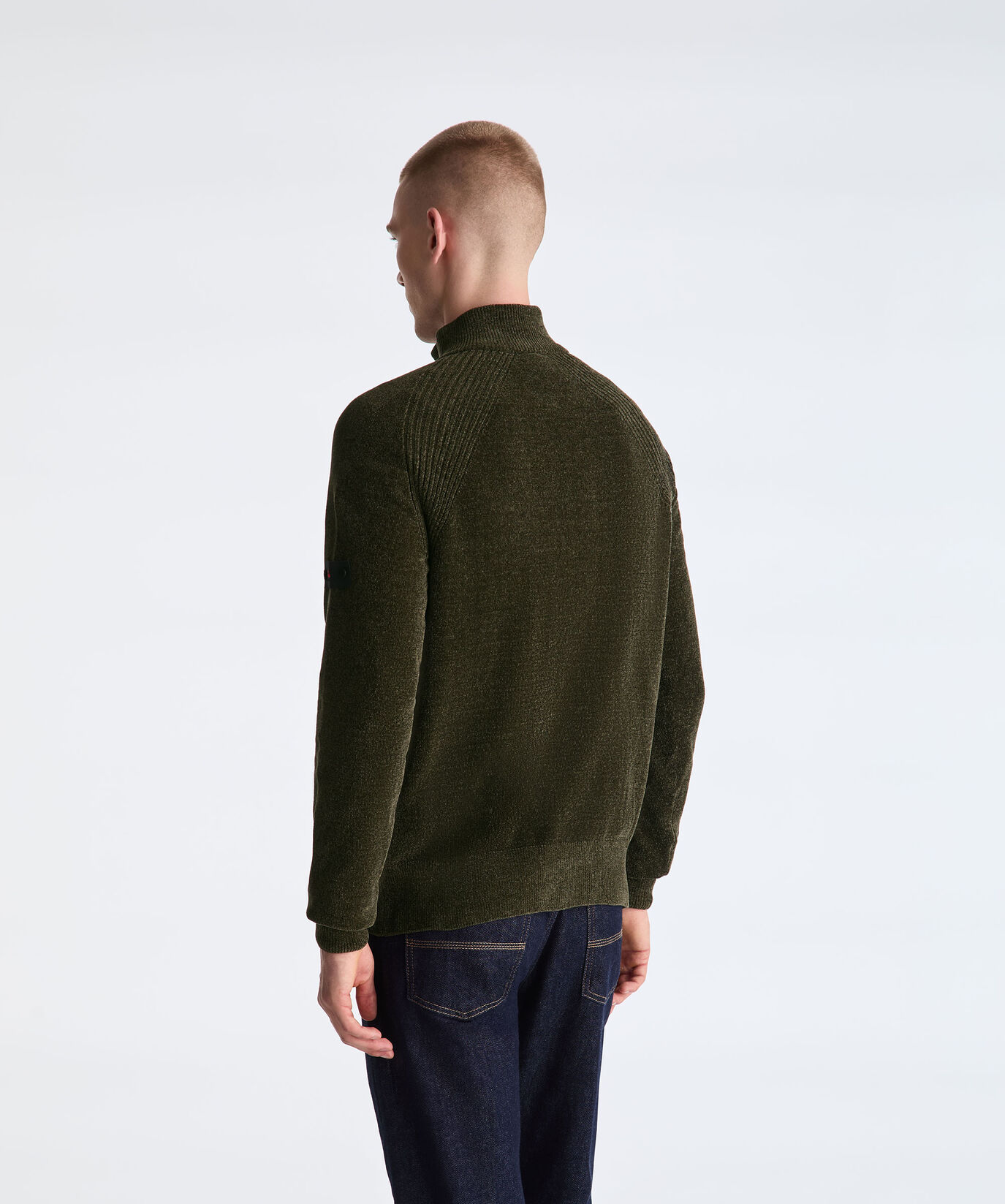 Pullover mit halbem Rei&szlig;verschluss aus glatter Chenille  Peuterey - large image number 3